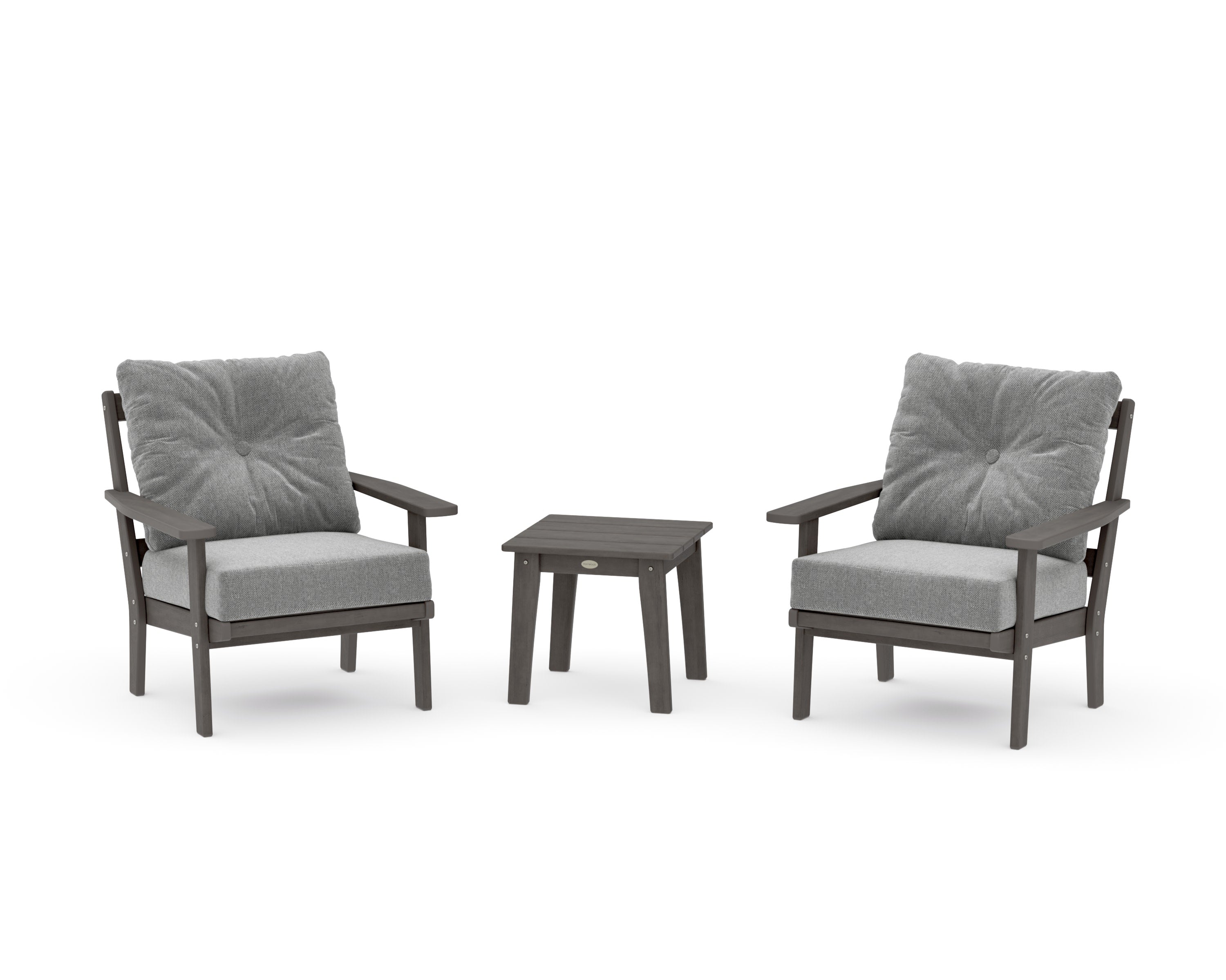 Prairie 3-Piece Deep Seating Set in Driftwood / Grey Mist