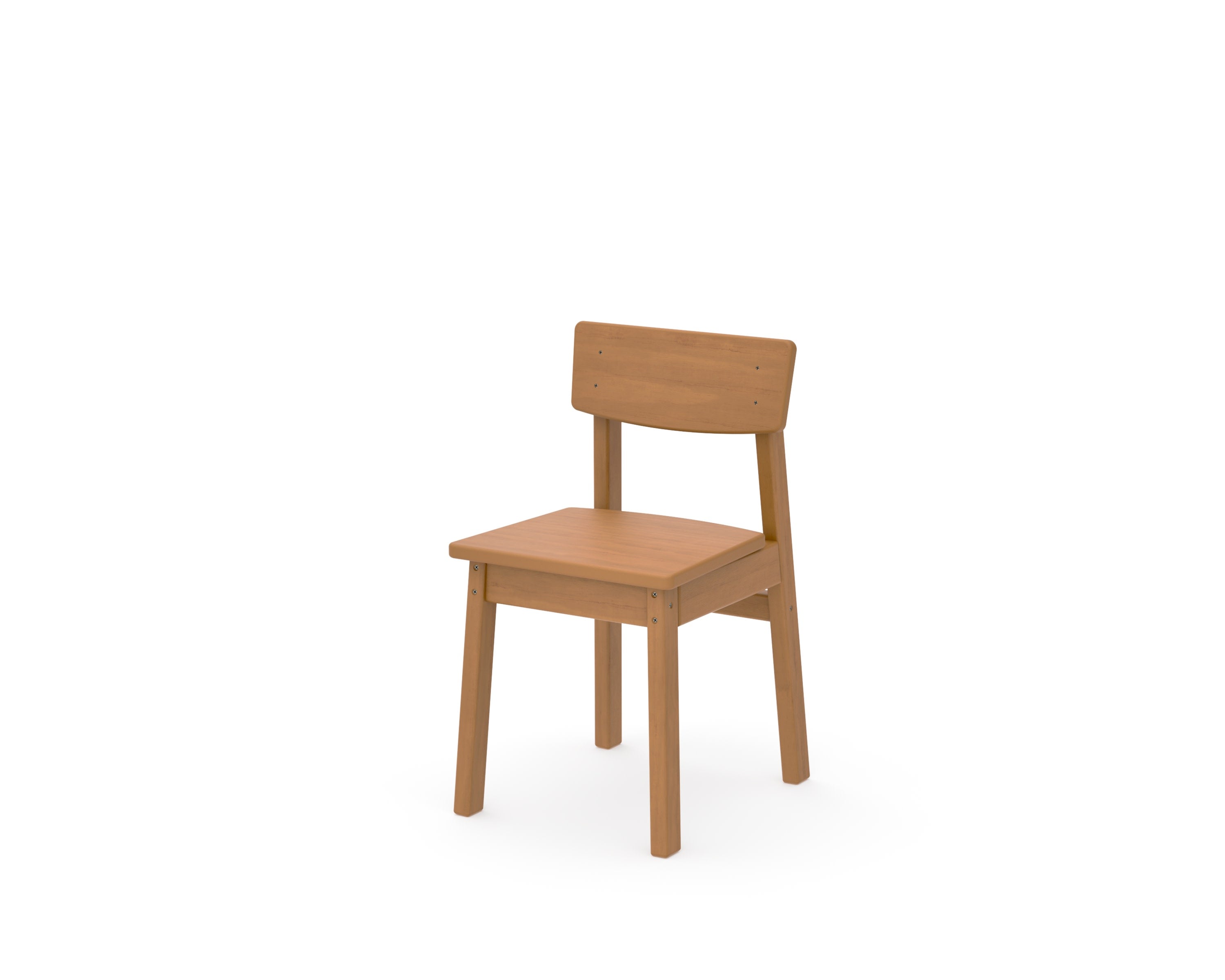 Kids Modern Studio Dining Chair in Natural