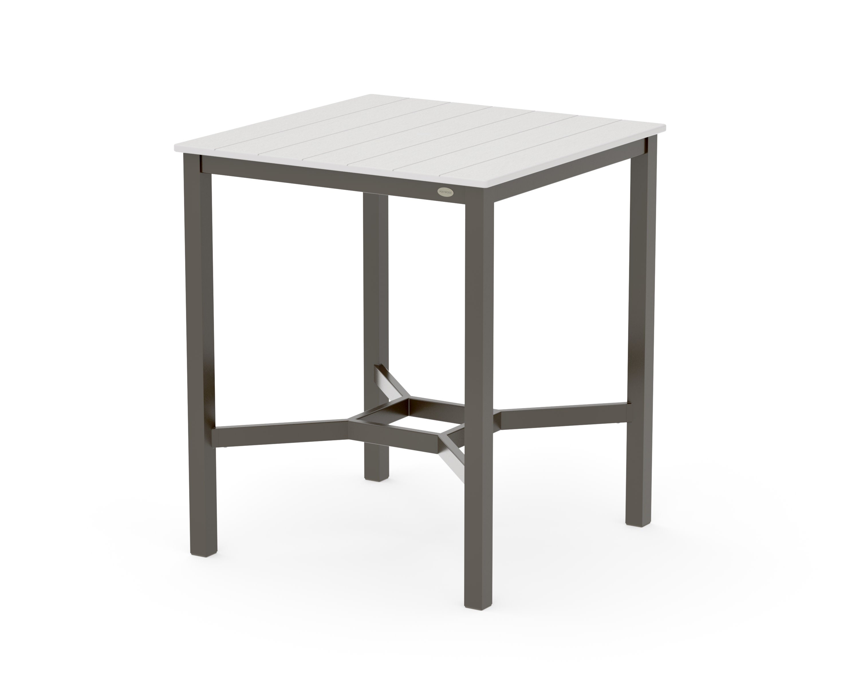 Main Street 36 x 36 Bar Table in Bronze / Vintage White