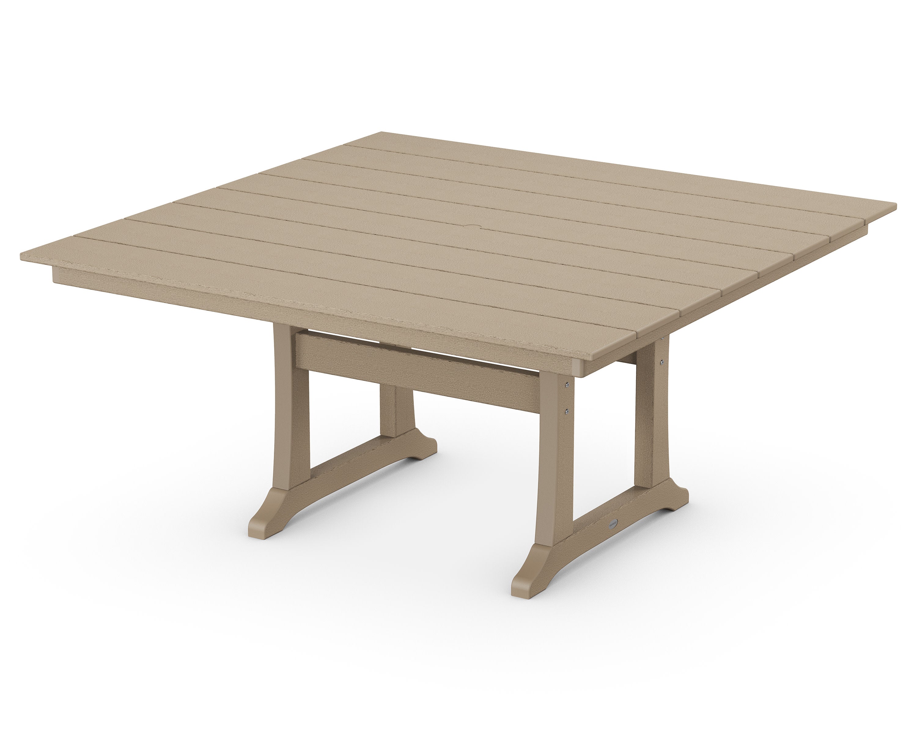 Farmhouse Trestle 59" Dining Table in Vintage Sahara