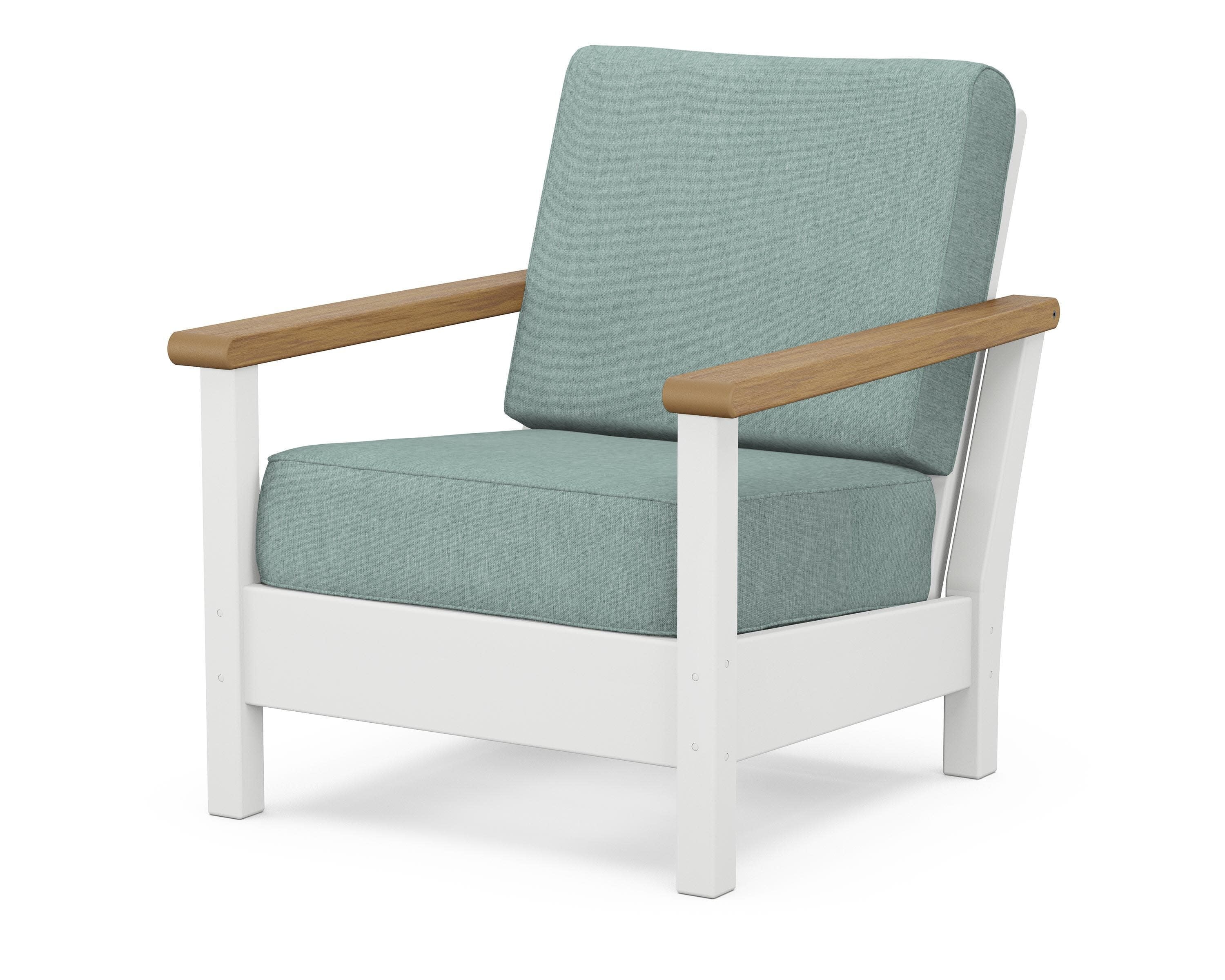Harbour Deep Seating Chair in White / Natural / Glacier Spa