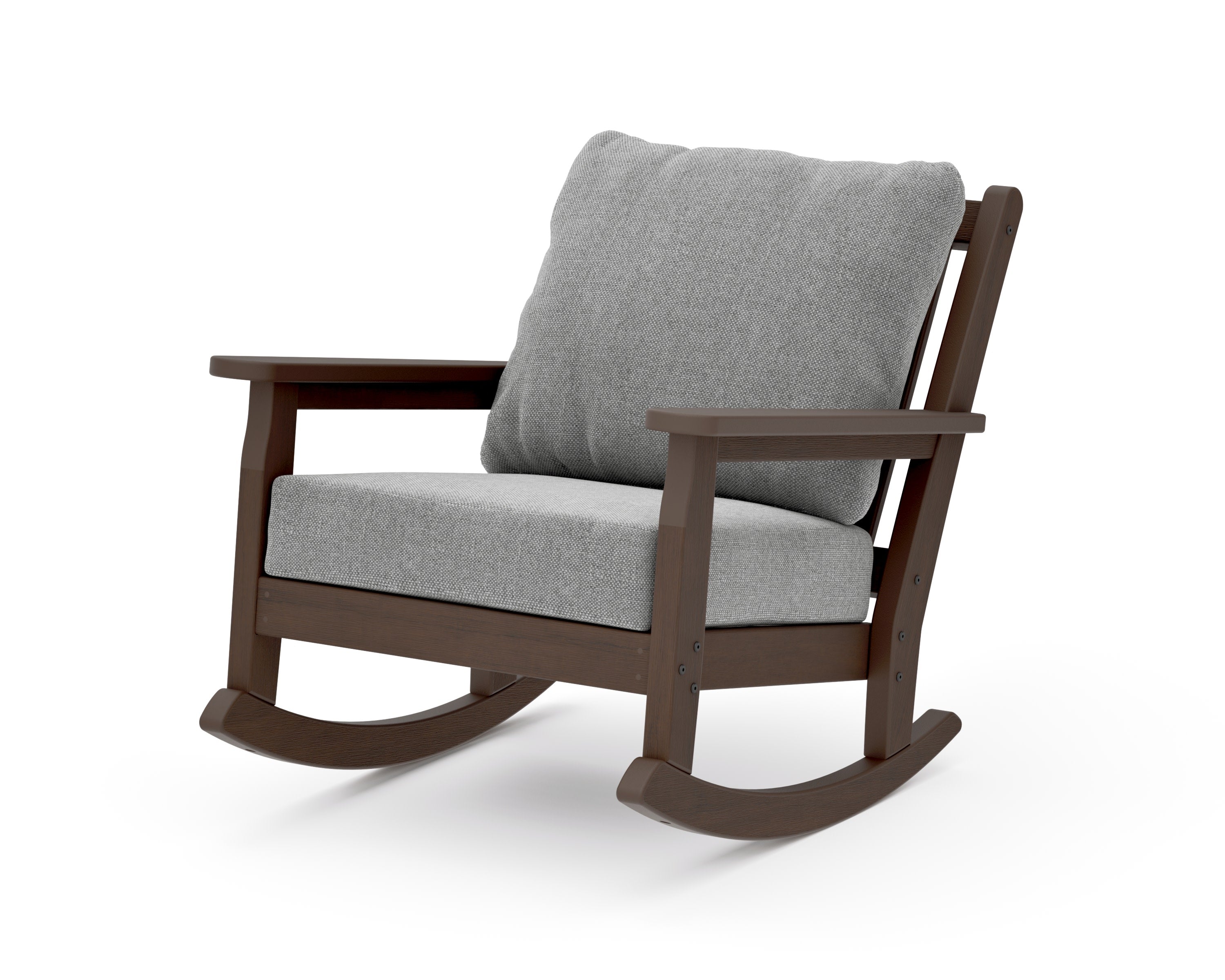 Chippendale Deep Seating Rocking Chair in Kona / Grey Mist
