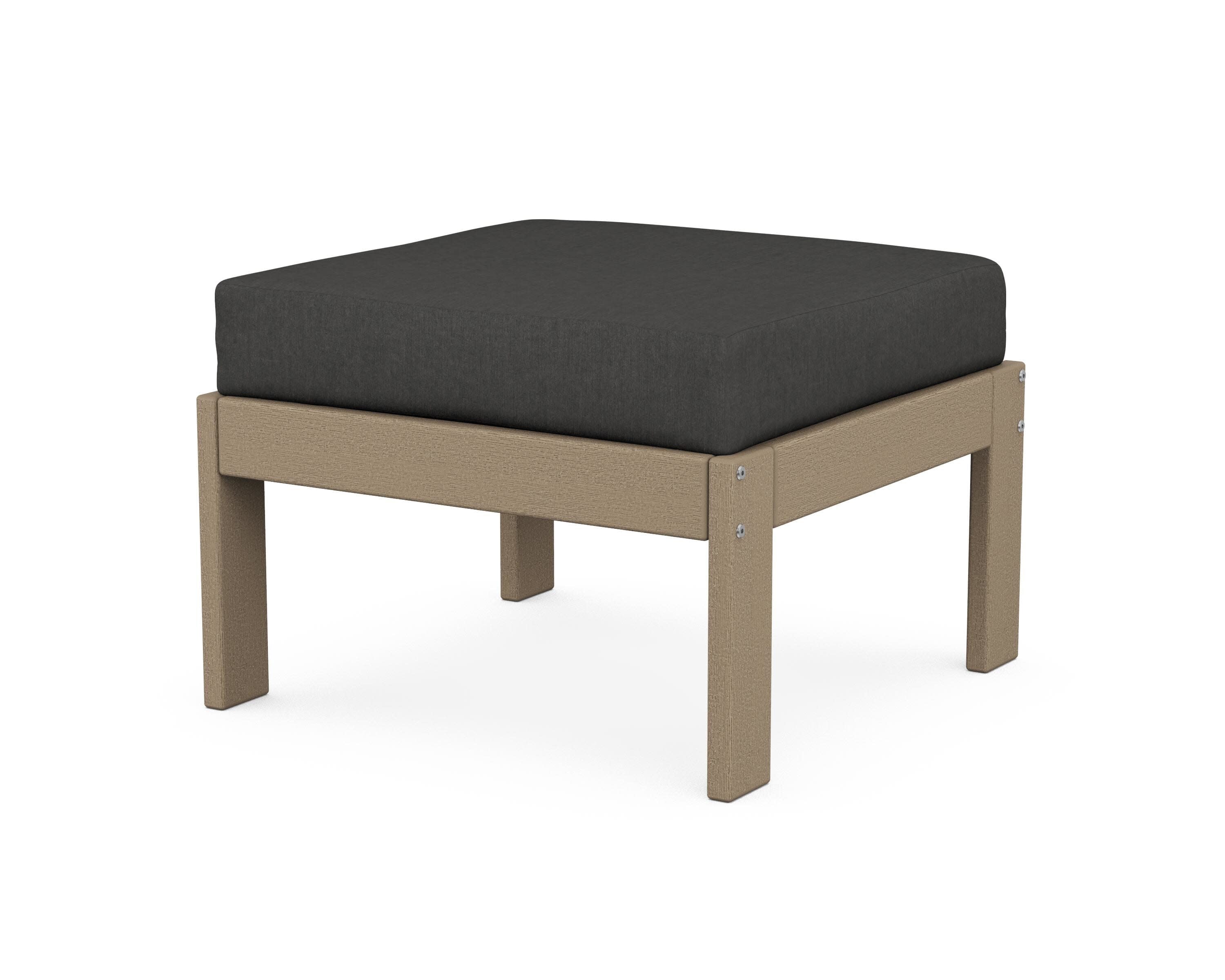 Vineyard Modular Ottoman in Vintage Sahara / Spectrum Carbon