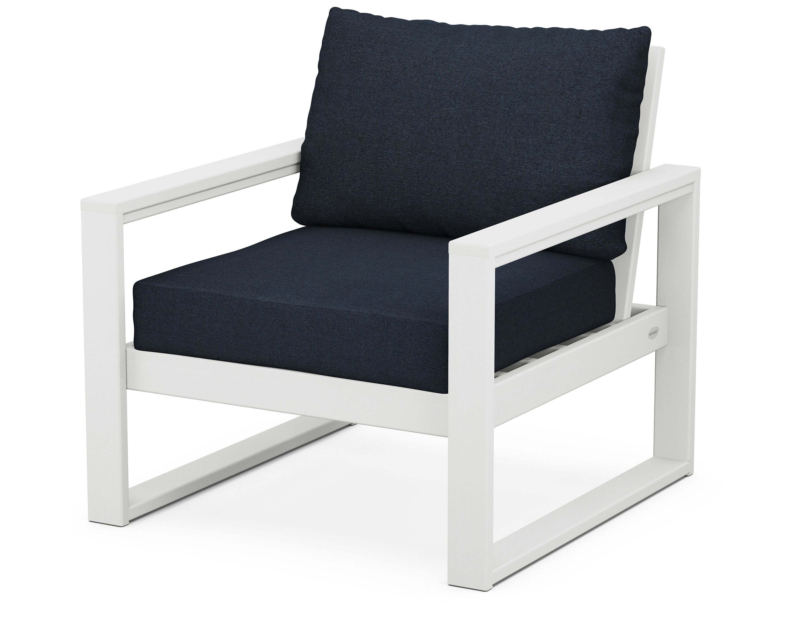 EDGE Club Chair in White / Marine Indigo