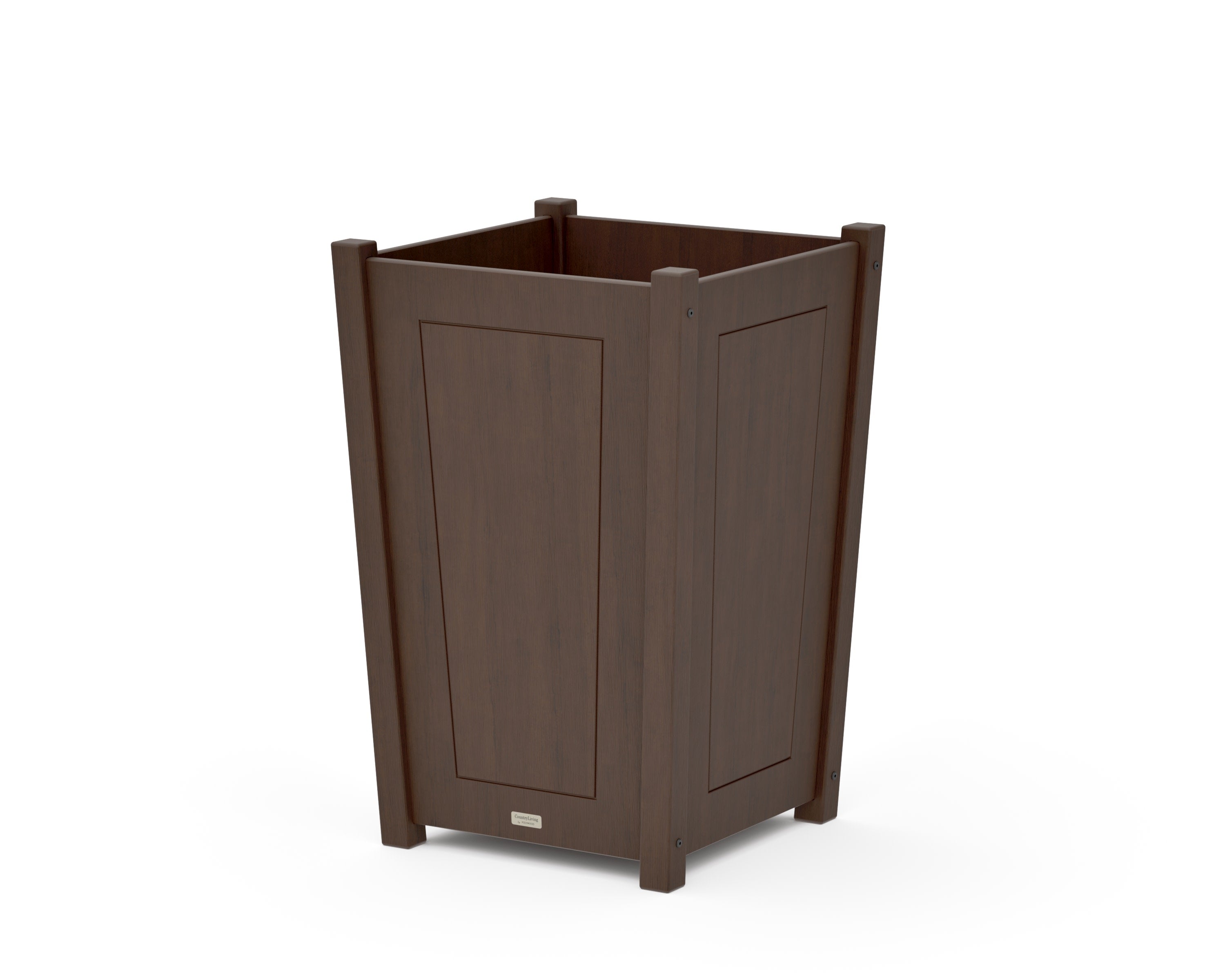 Country Living Large Tapered Square Planter Box in Kona