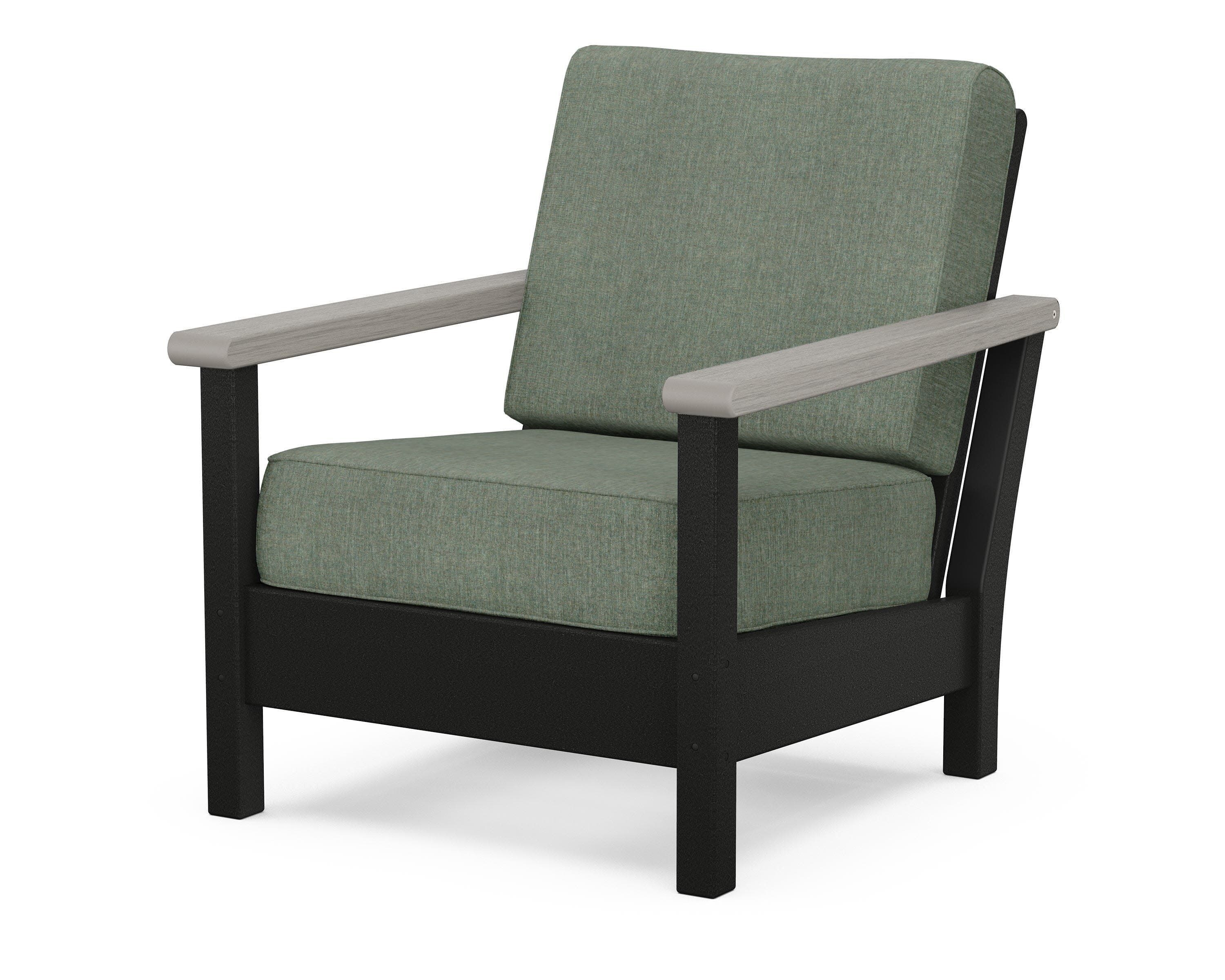 Harbour Deep Seating Chair in Black / Driftwood / Cast Sage