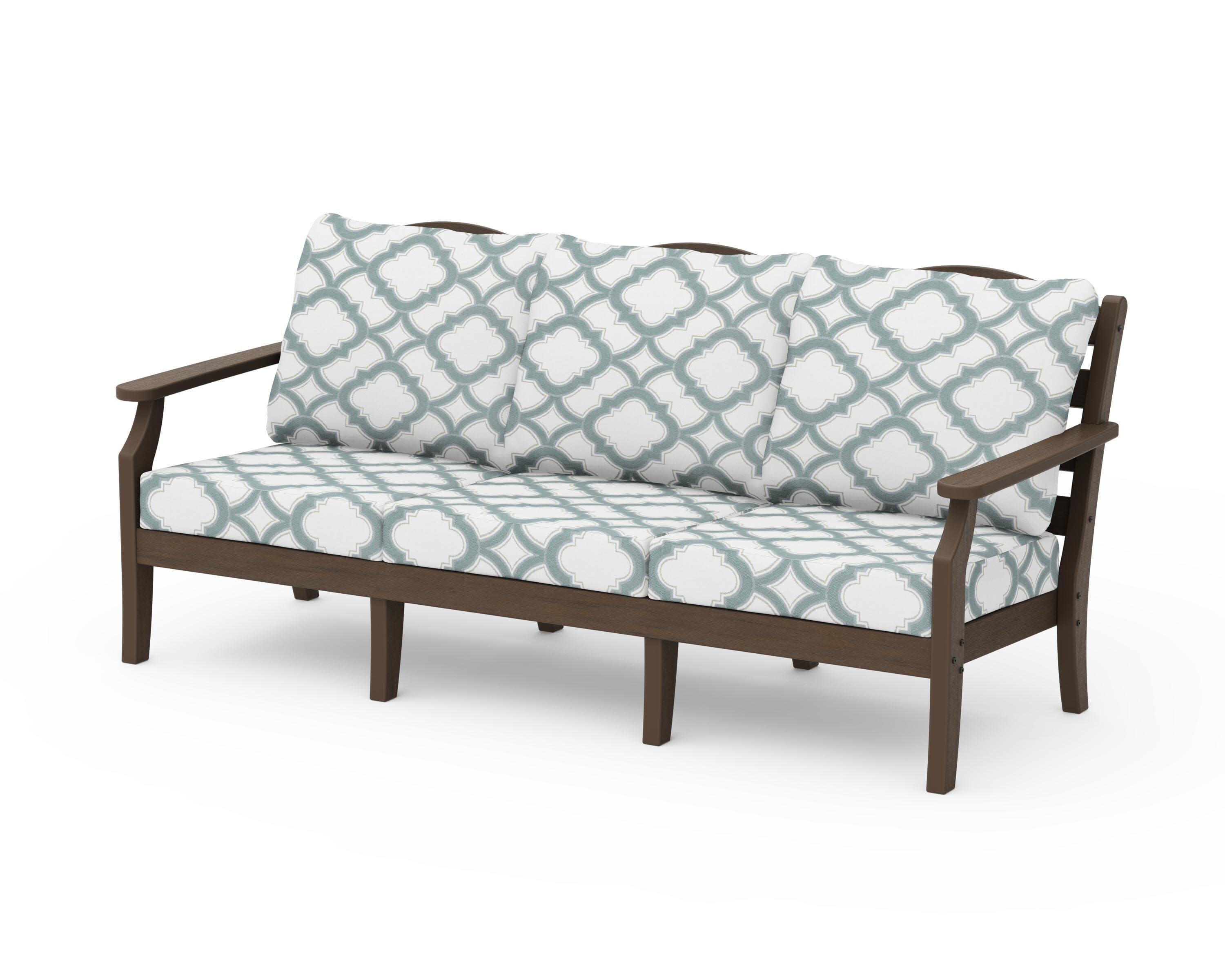 Savannah Deep Seating Sofa in Kona / Trellis Glacier Spa