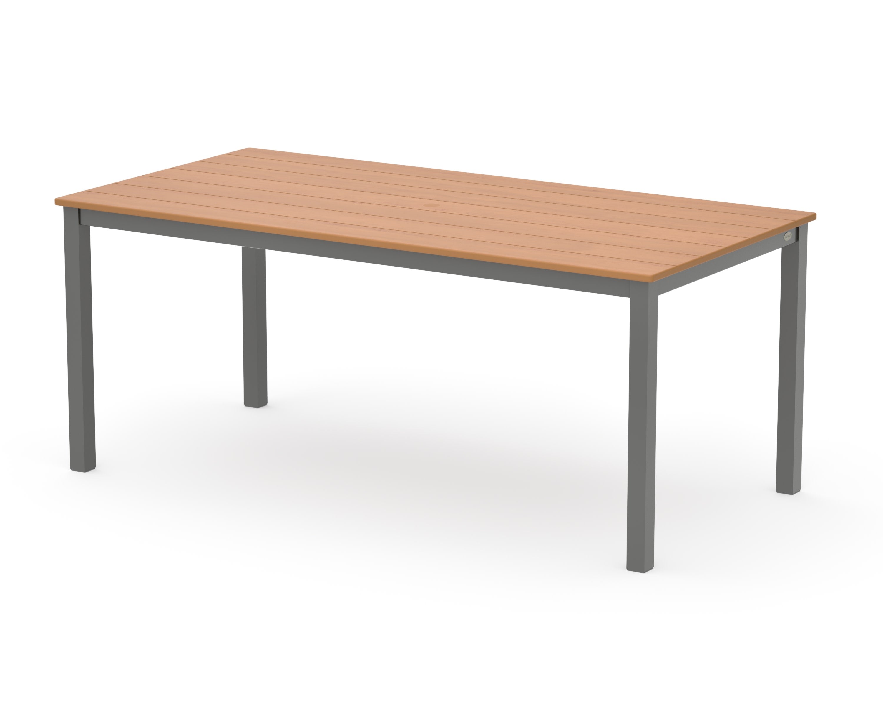 Main Street 36" x 72" Dining Table in Charcoal / Natural