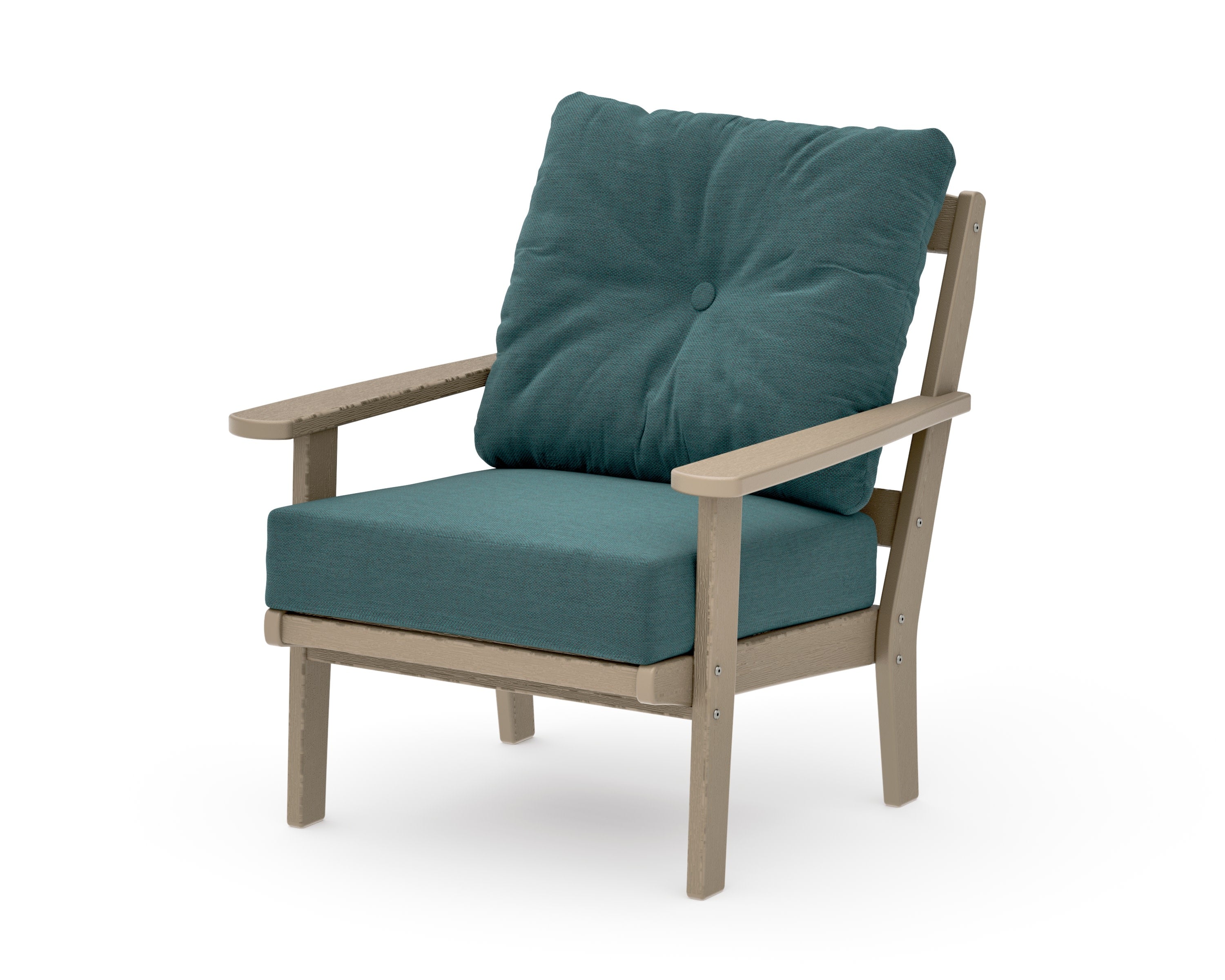 Mission Deep Seating Chair in Vintage Sahara / Ocean Teal