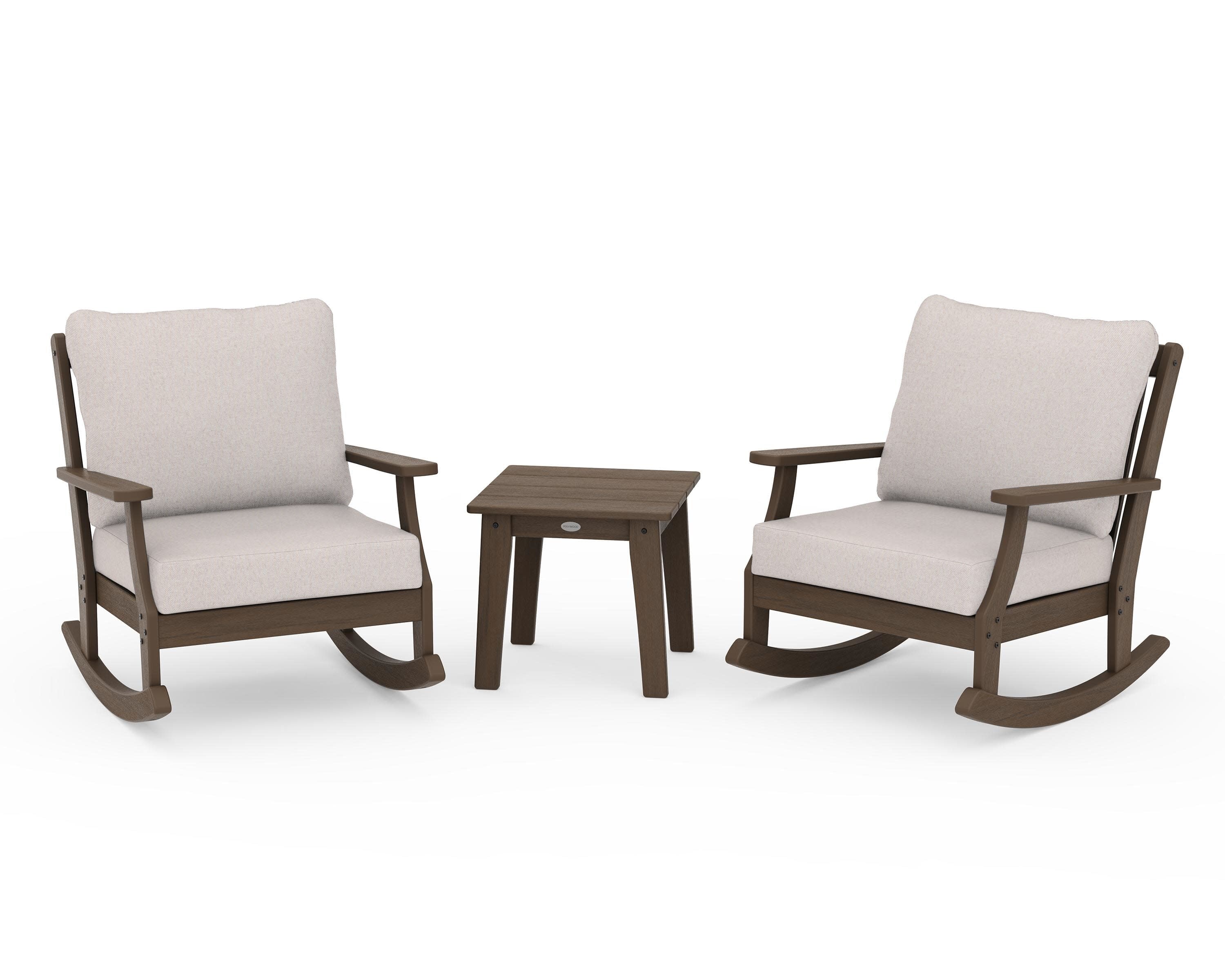 Braxton 3-Piece Deep Seating Rocker Set in Kona / Dune Burlap