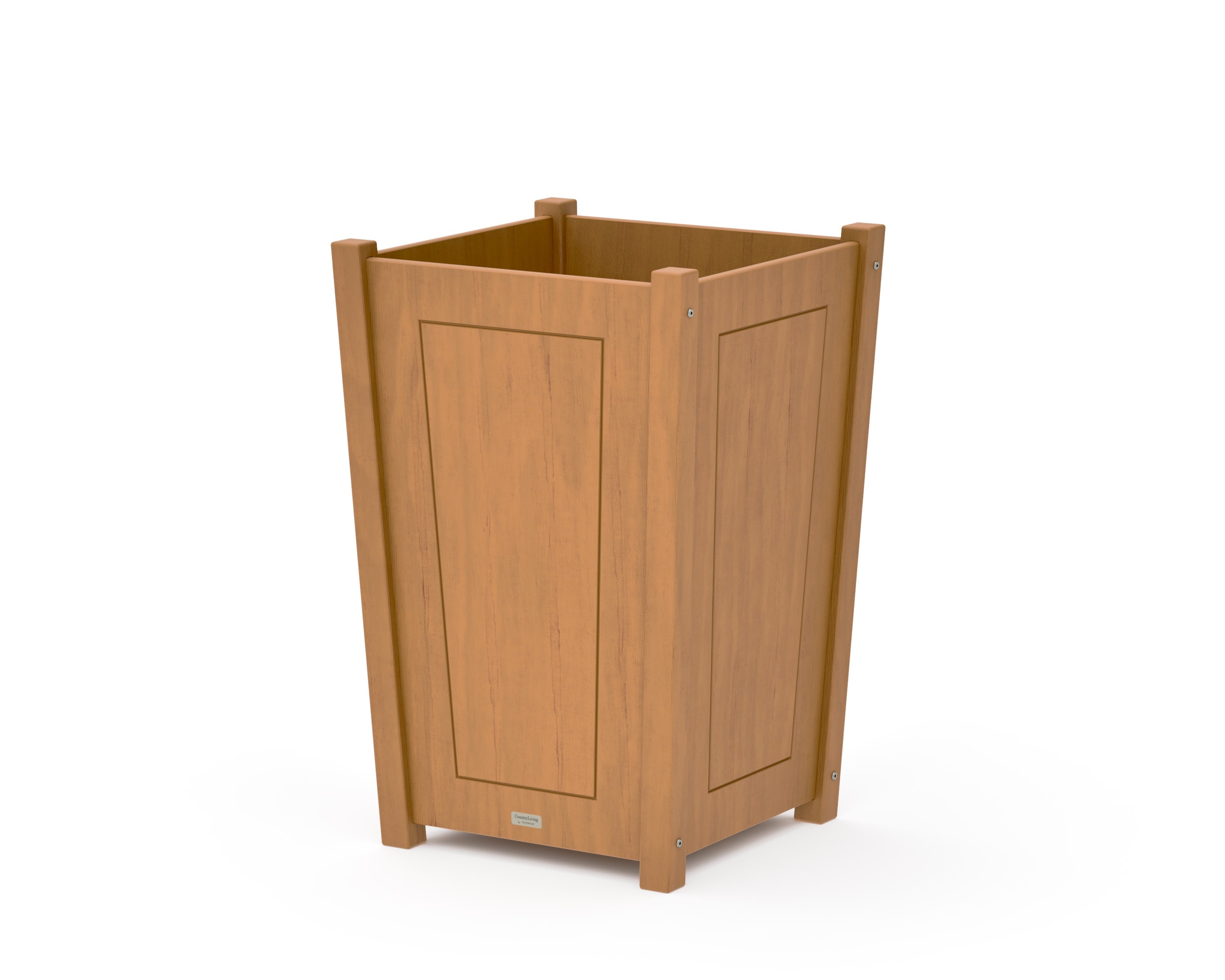 Country Living Large Tapered Square Planter Box in Natural