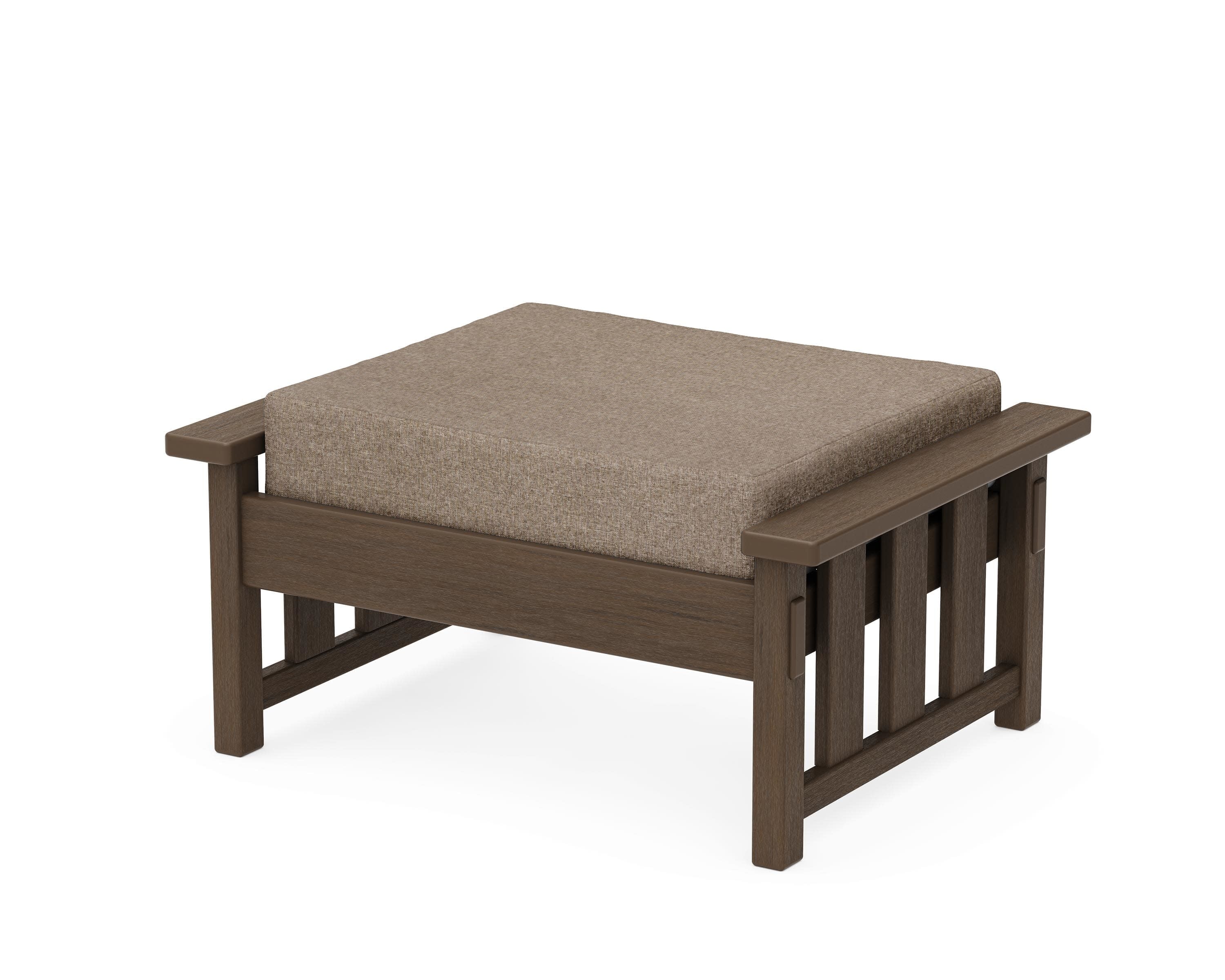 Acadia Deep Seating Ottoman in Kona / Spiced Burlap
