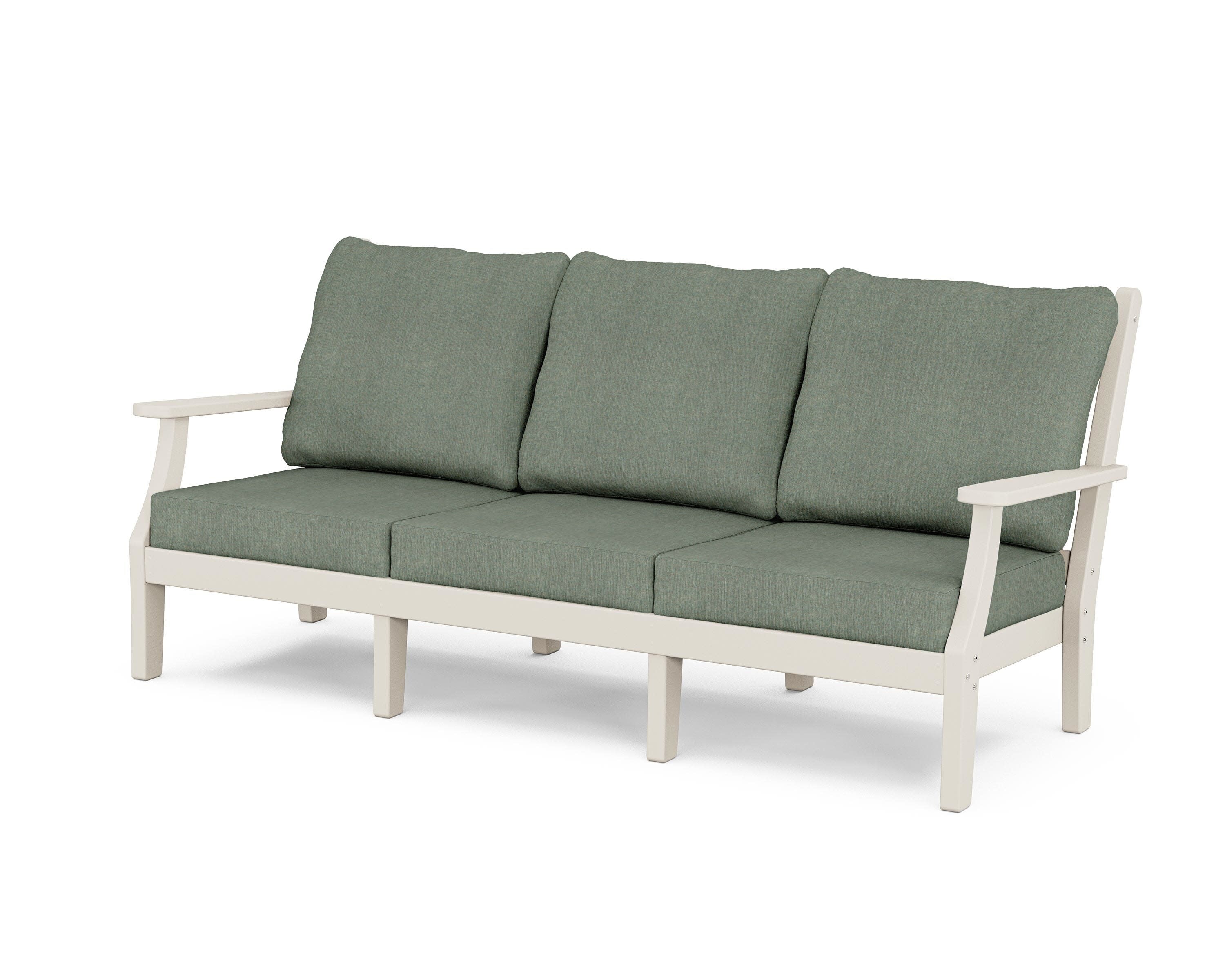 Wovendale Deep Seating Sofa in Sand / Cast Sage