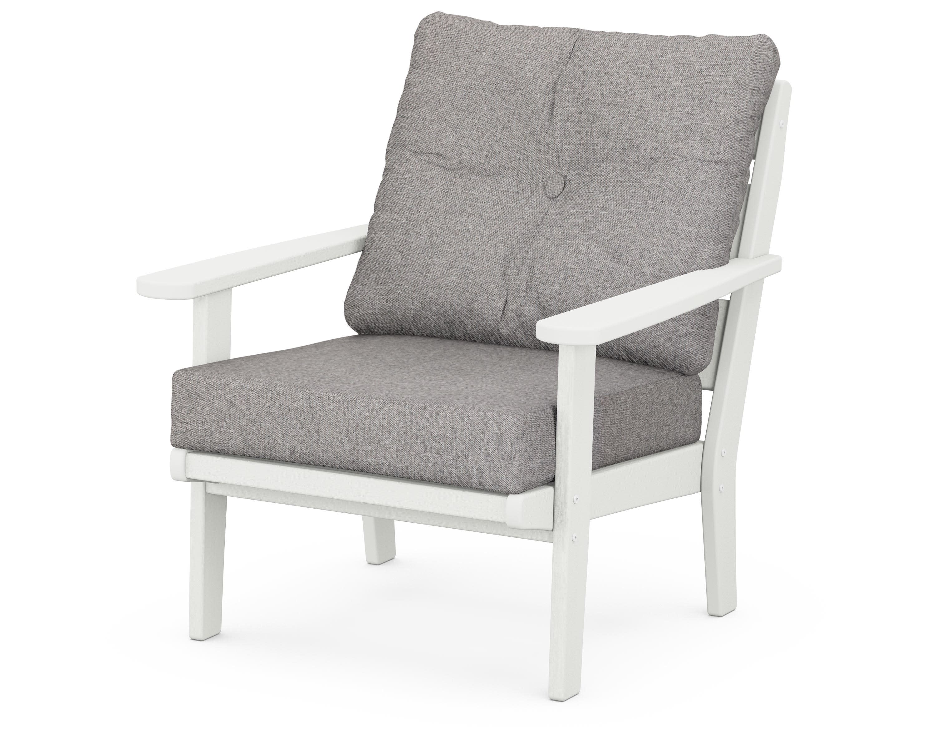 Lakeside Deep Seating Chair in Vintage White / Grey Mist