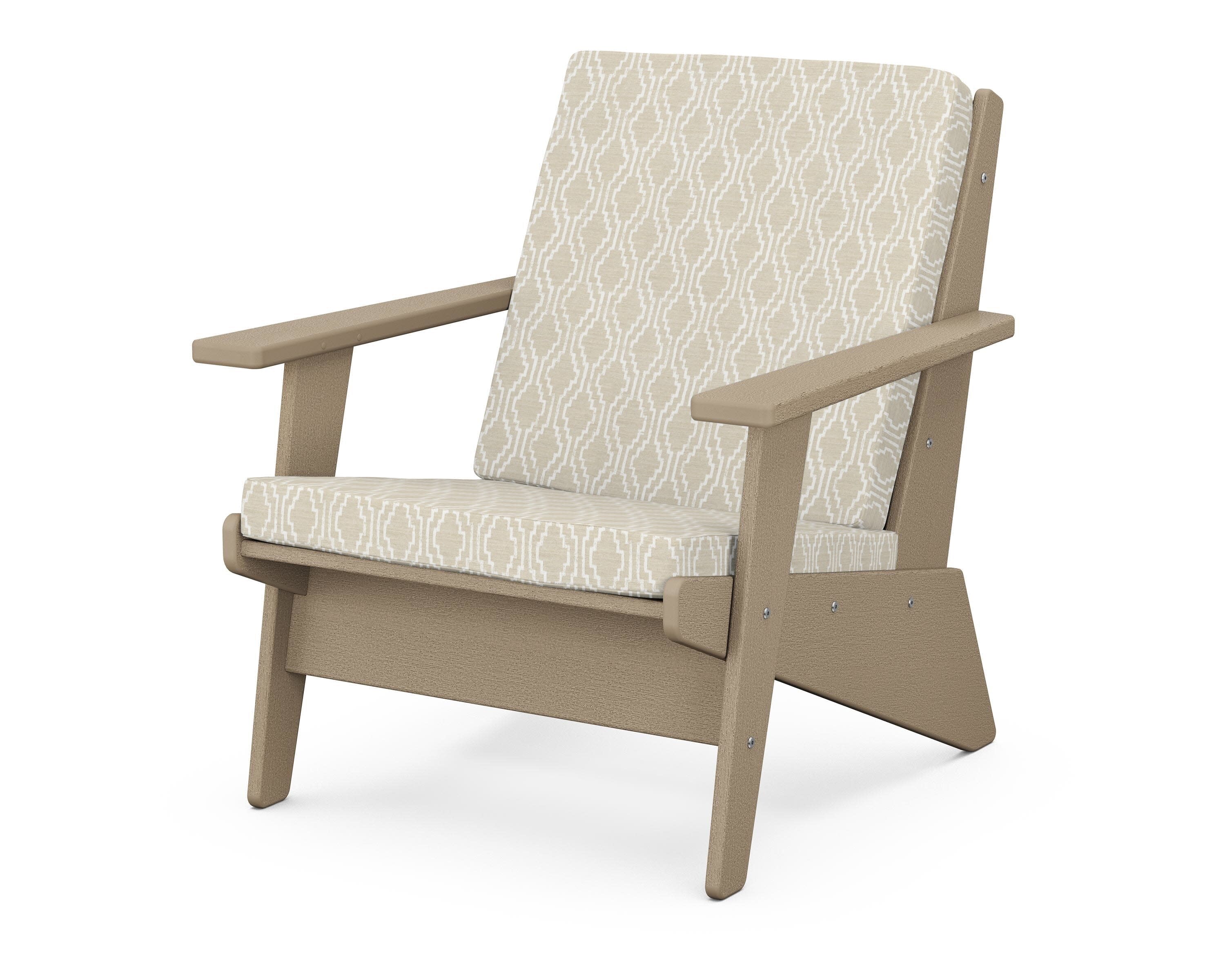 Riviera Modern Lounge Chair in Vintage Sahara / Solve Linen