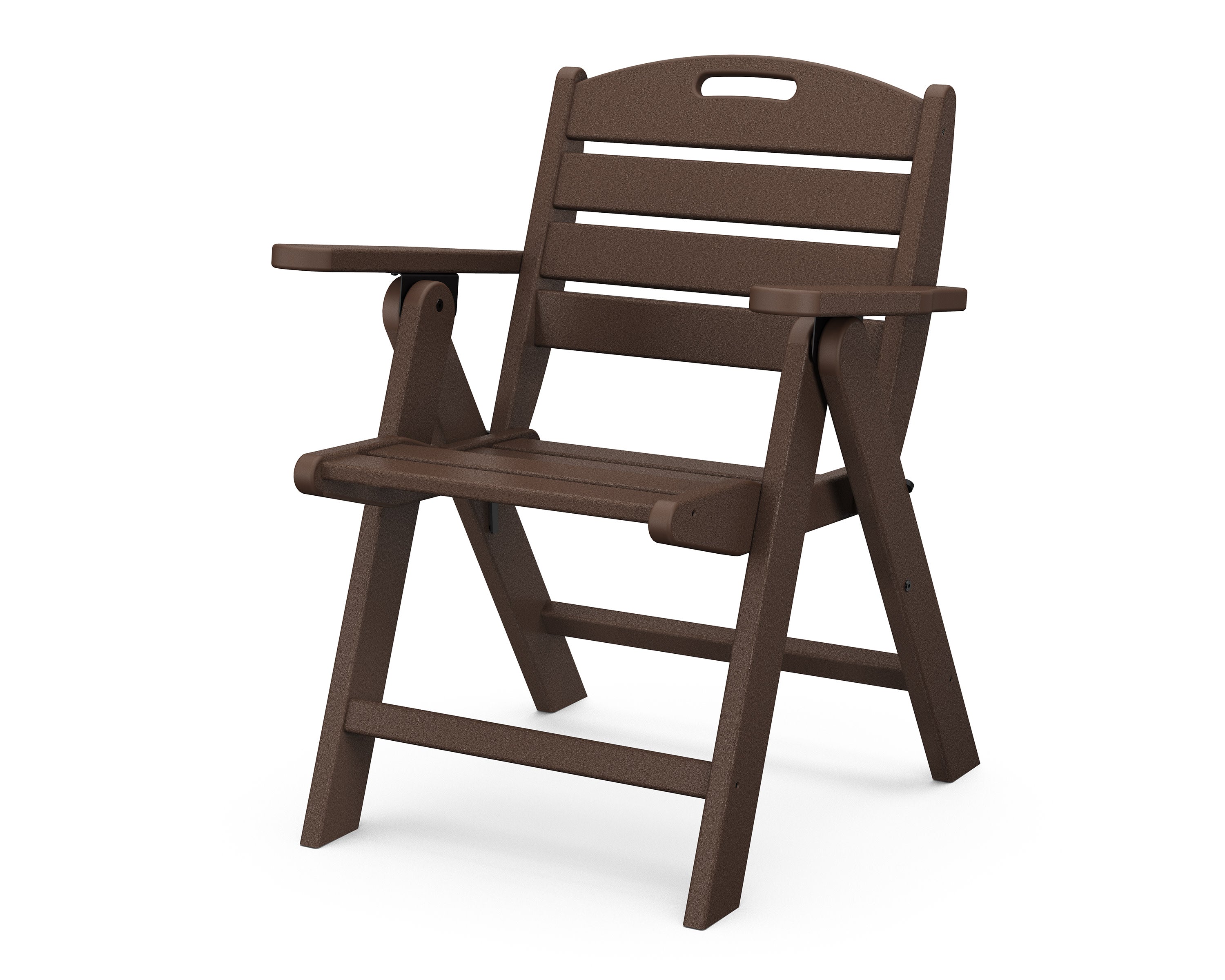 Nautical Folding Lowback Chair in Mahogany