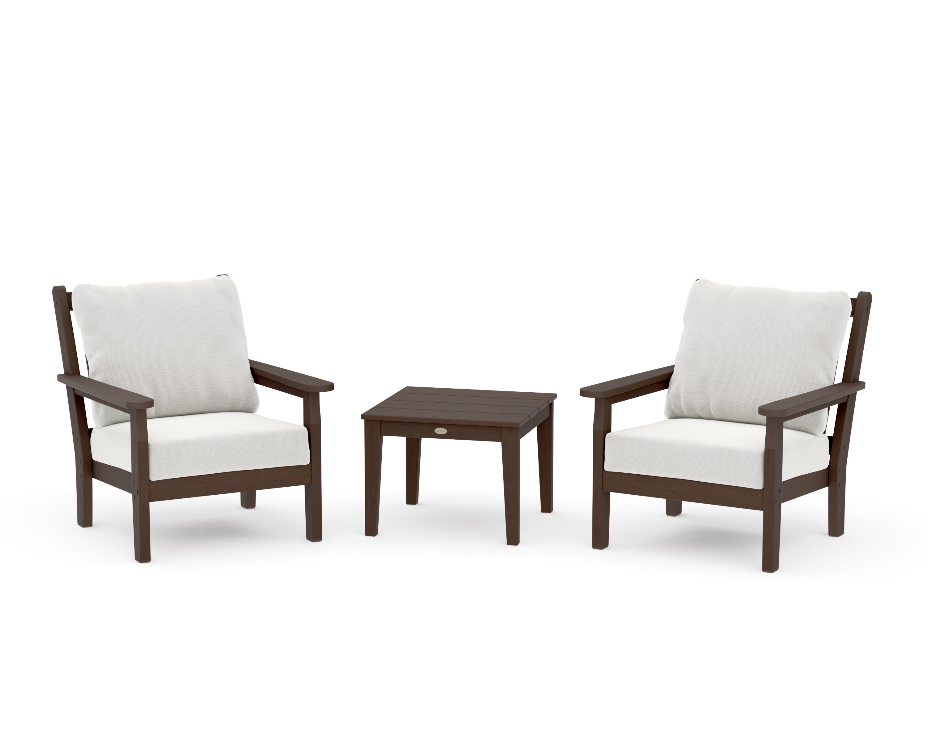 Chippendale 3-Piece Deep Seating Set in Kona / Natural Linen