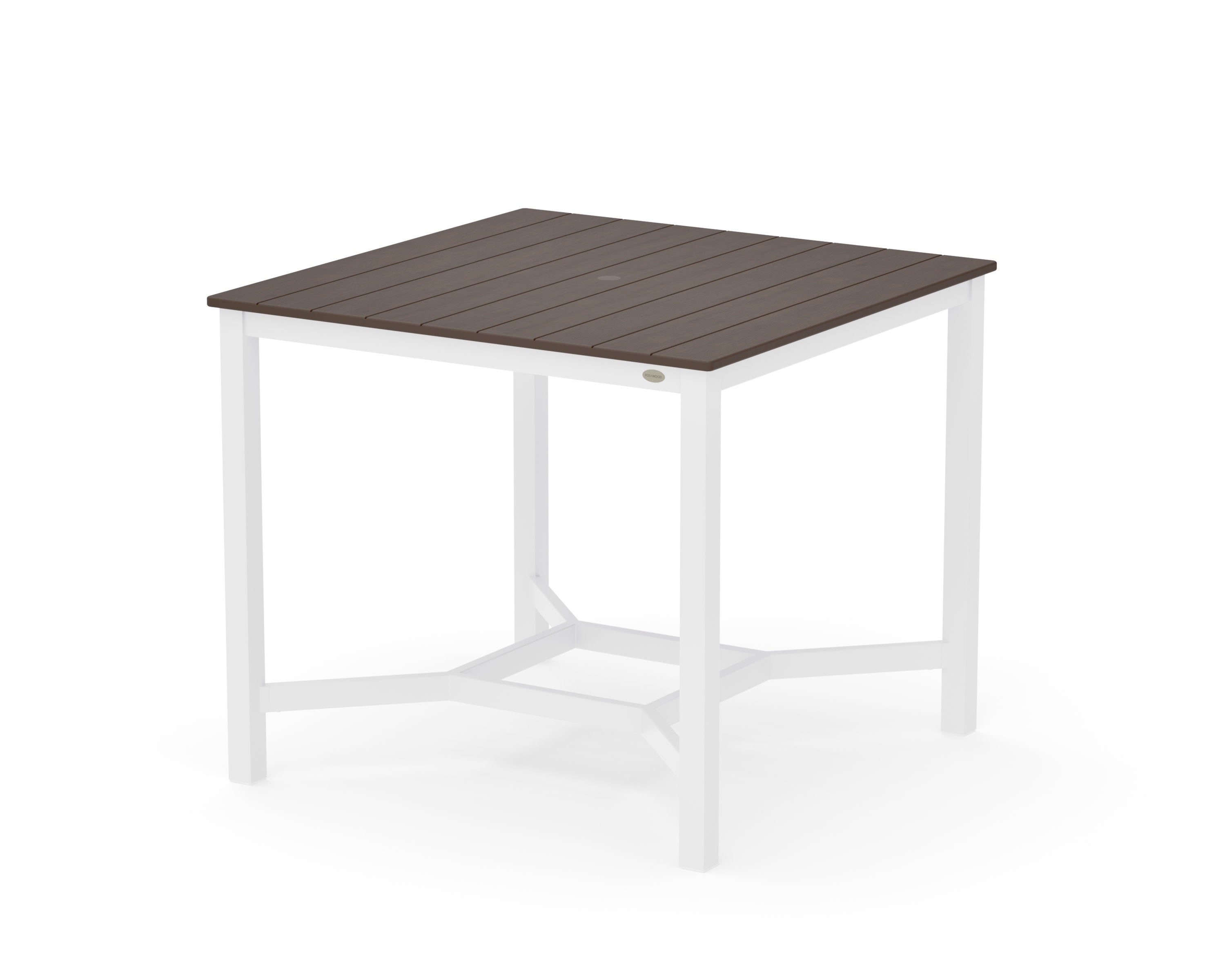 Main Street 42 x 42 Counter Table in White / Kona