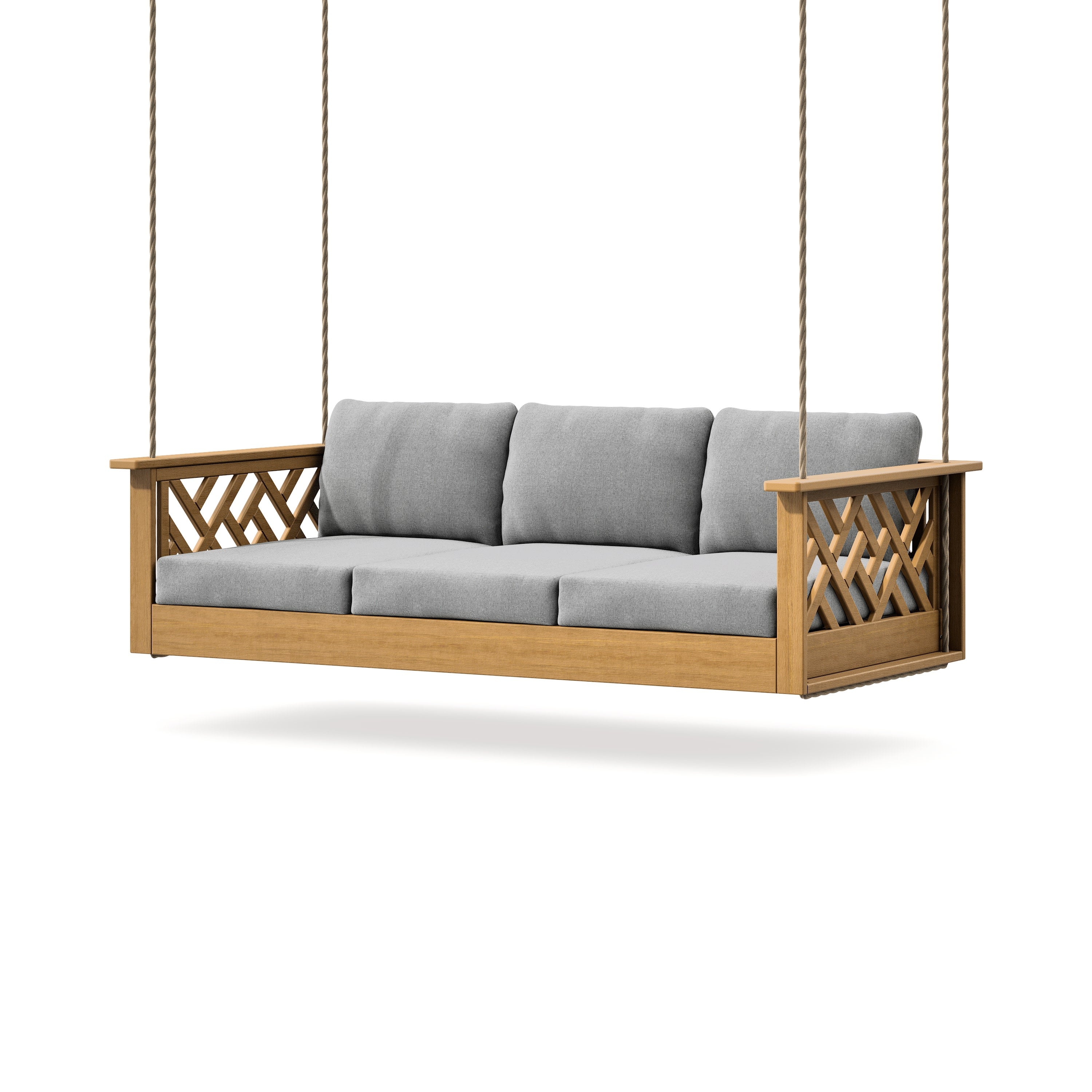 Chippendale Daybed Swing in Natural / Grey Mist