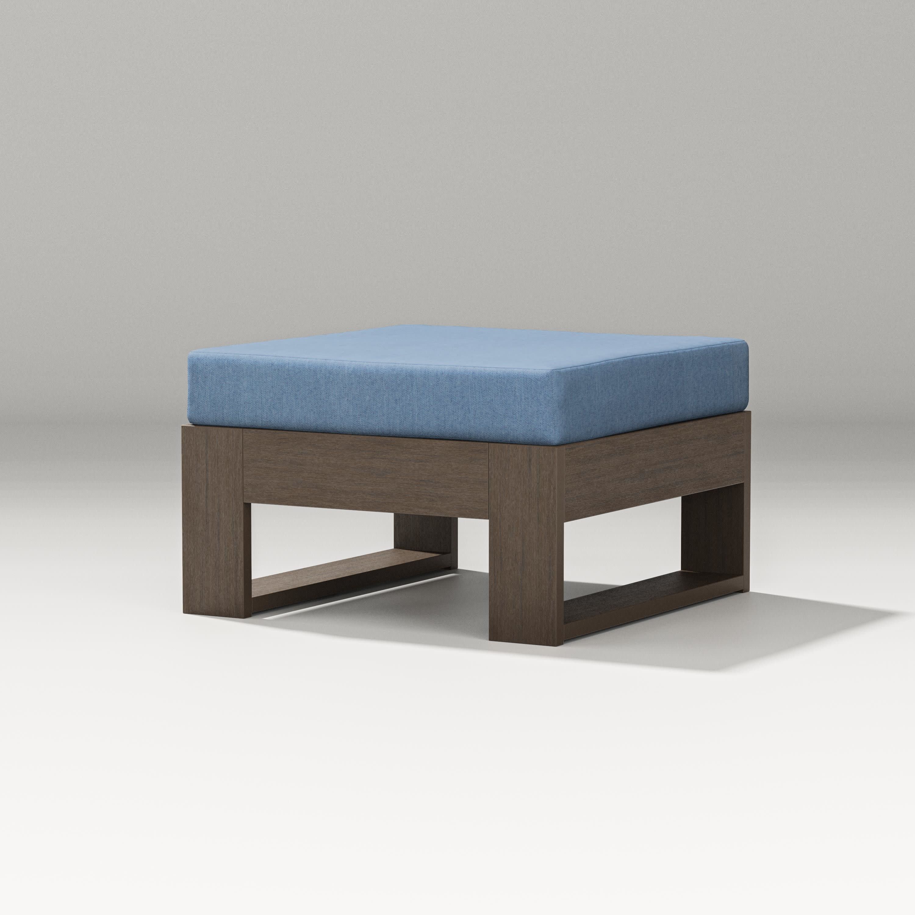Latitude Lounge Ottoman in Kona / Sky Blue