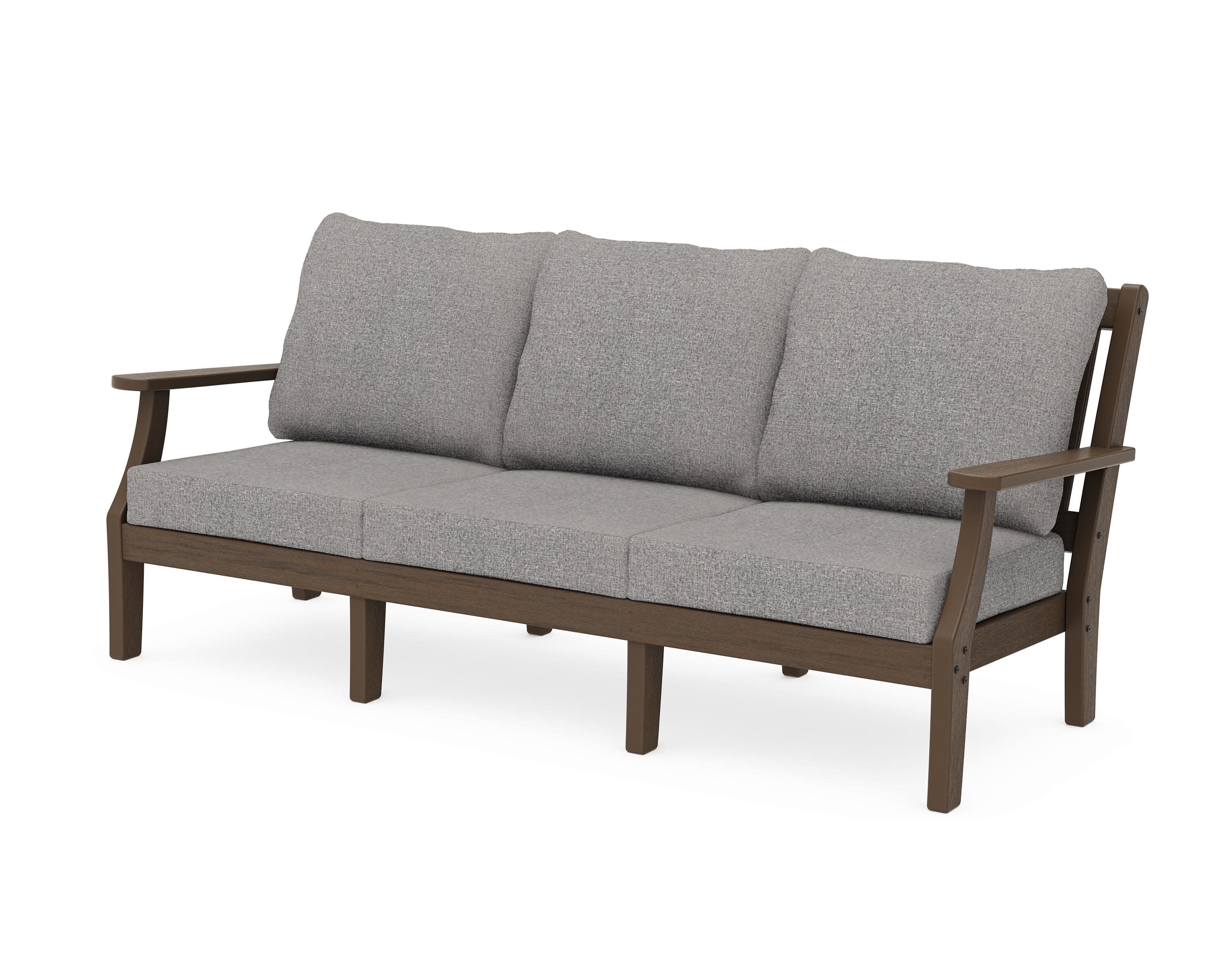 Chinoiserie Deep Seating Sofa in Kona / Grey Mist