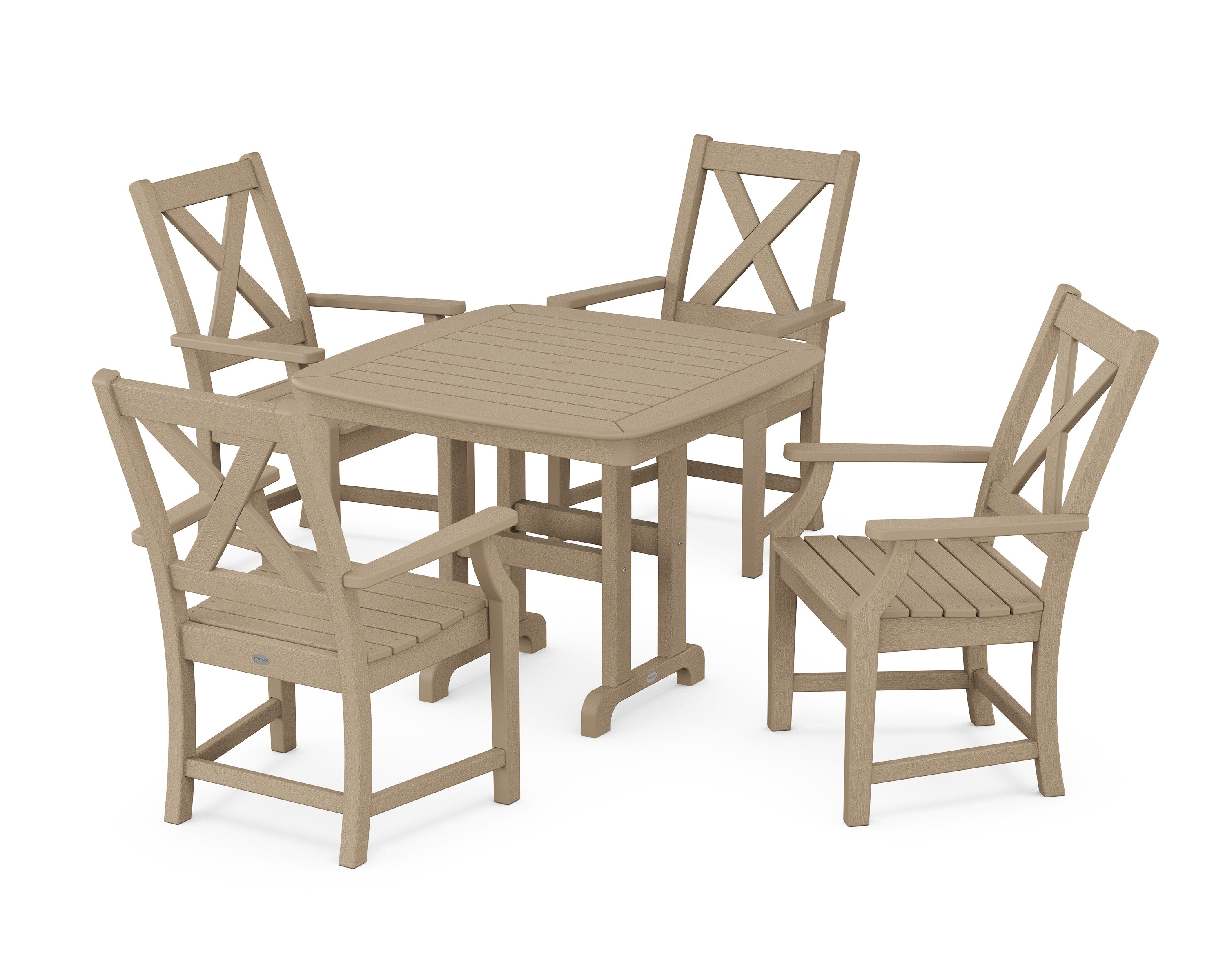 Braxton 5-Piece Dining Set in Vintage Sahara