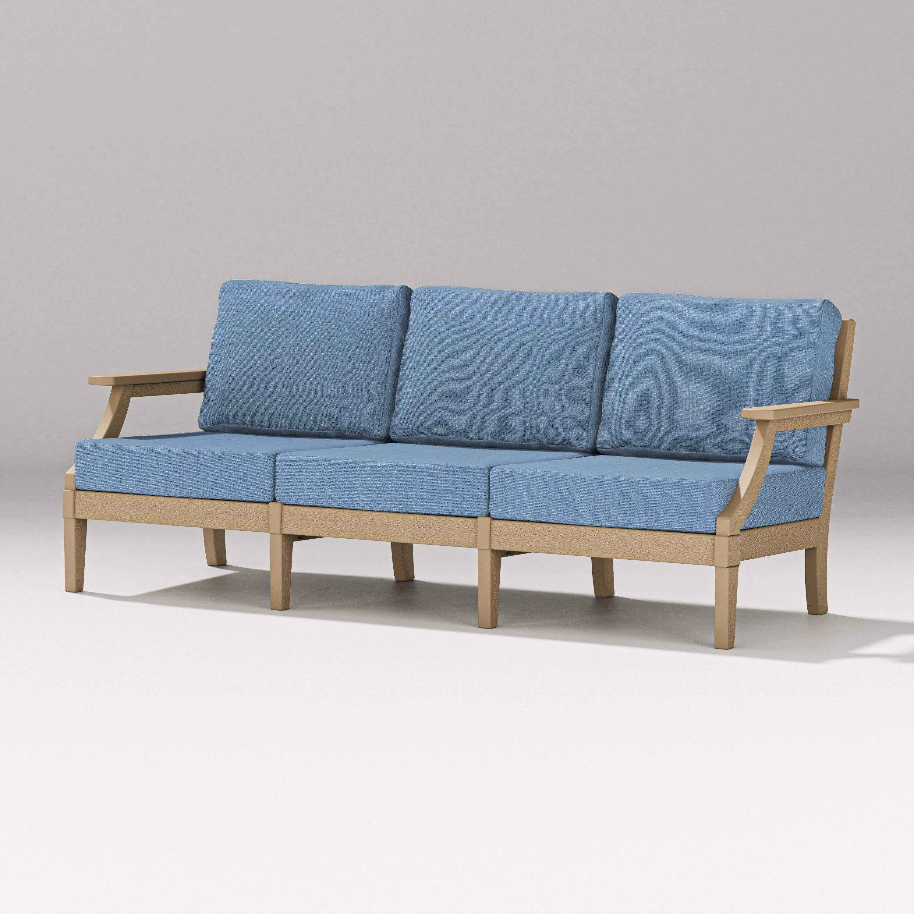 Estate Sofa in Vintage Sahara / Sky Blue