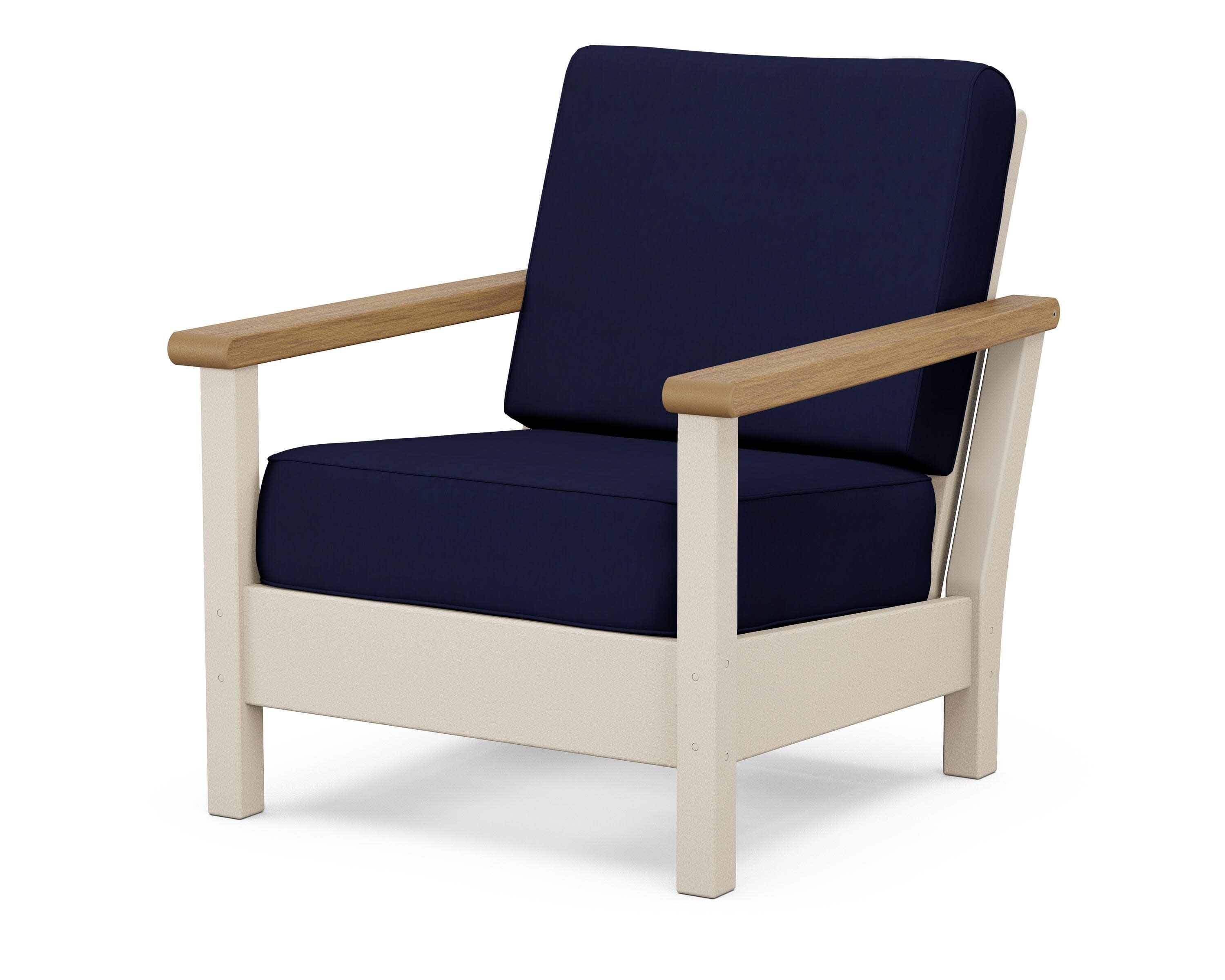Harbour Deep Seating Chair in Sand / Natural / Navy
