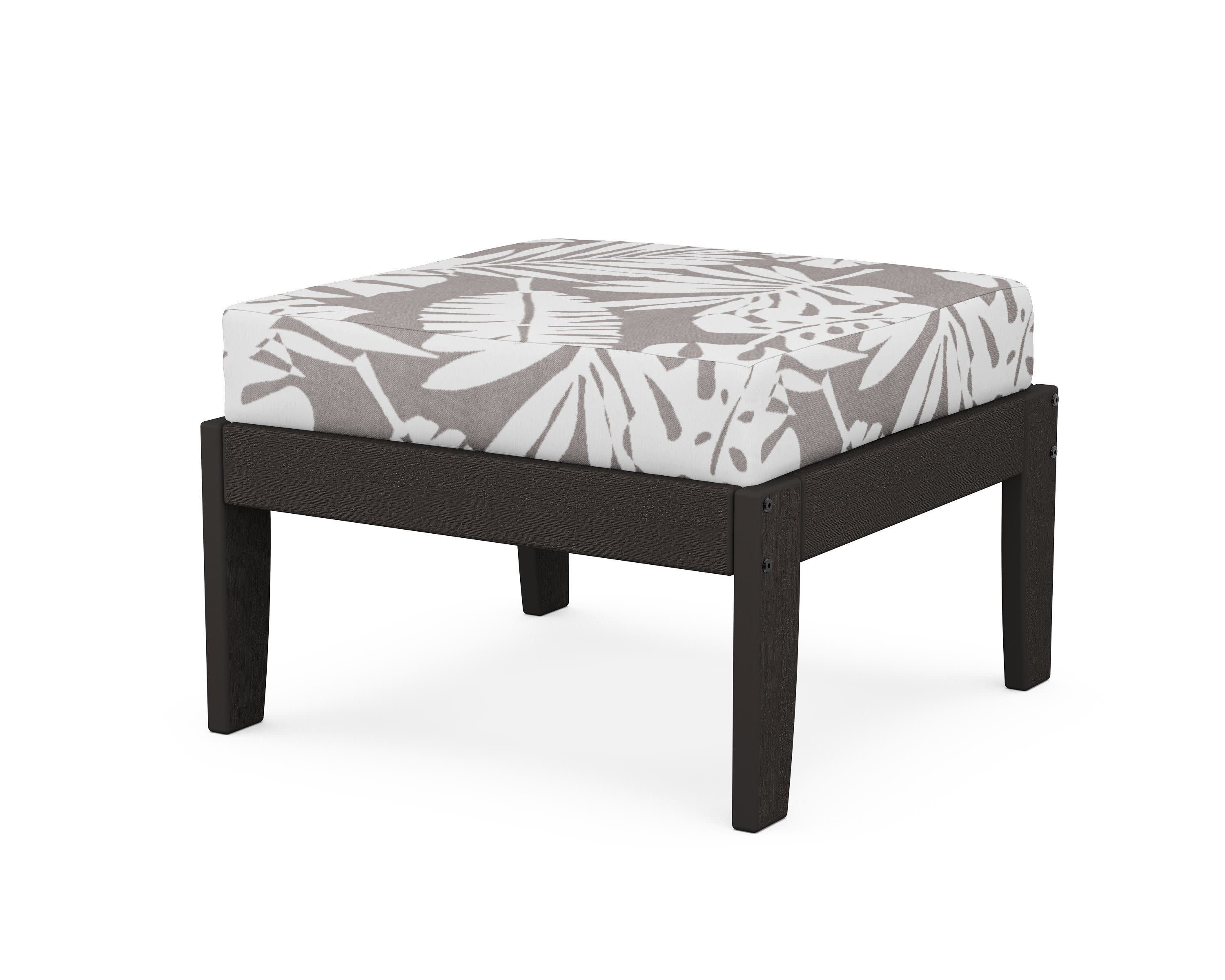 Modular Ottoman - Classic in Vintage Coffee / Leaf Grey Mist