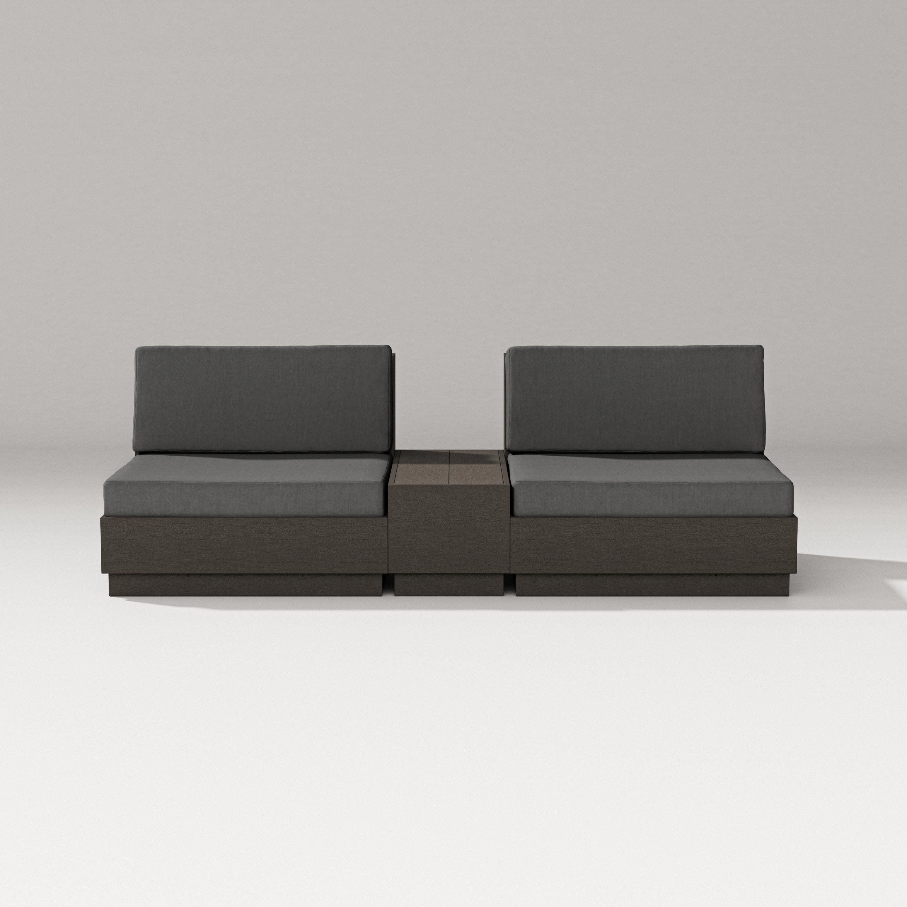 Elevate Lounge Chair Set in Vintage Coffee / Spectrum Carbon