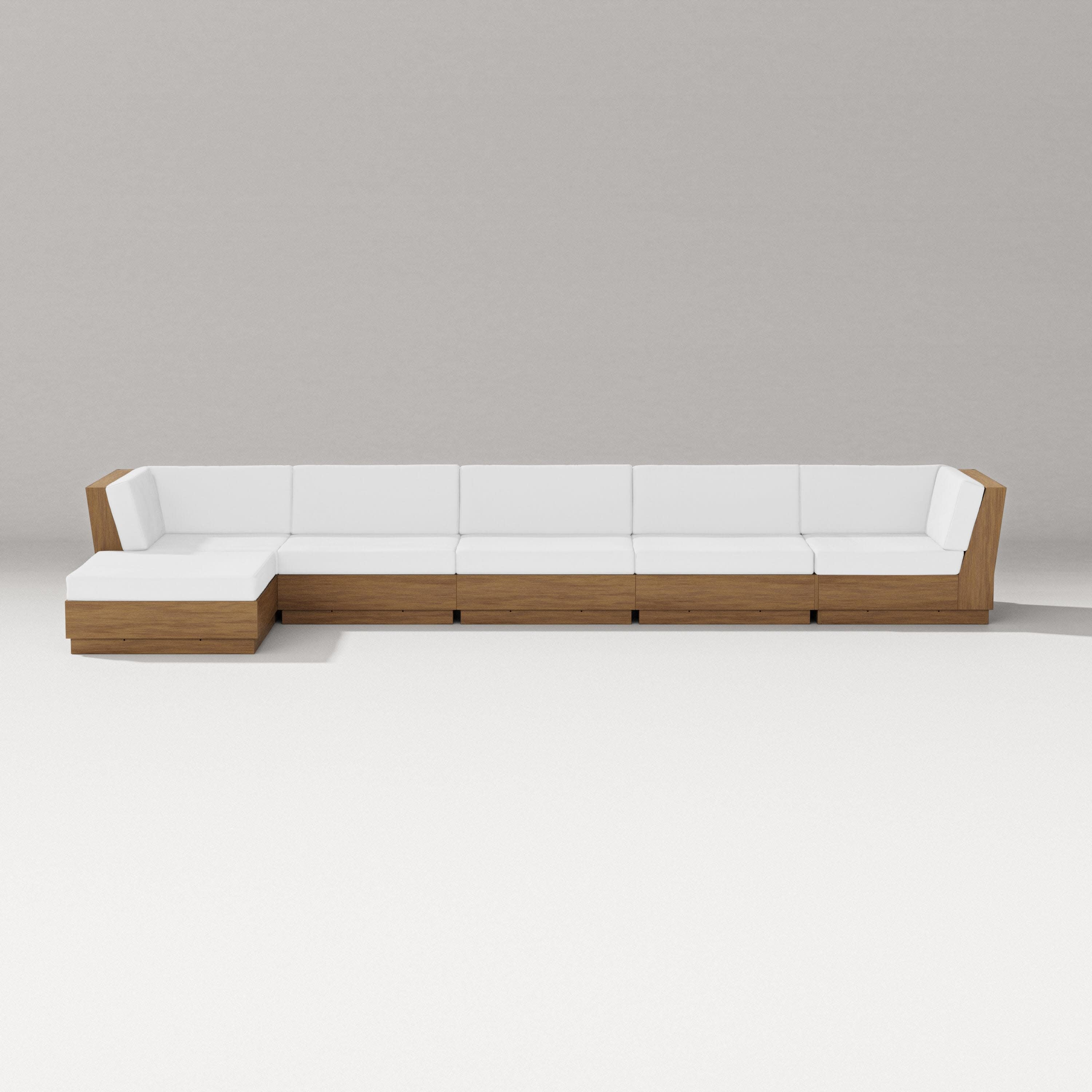 Elevate 6-Piece Chaise Sectional in Natural / Natural