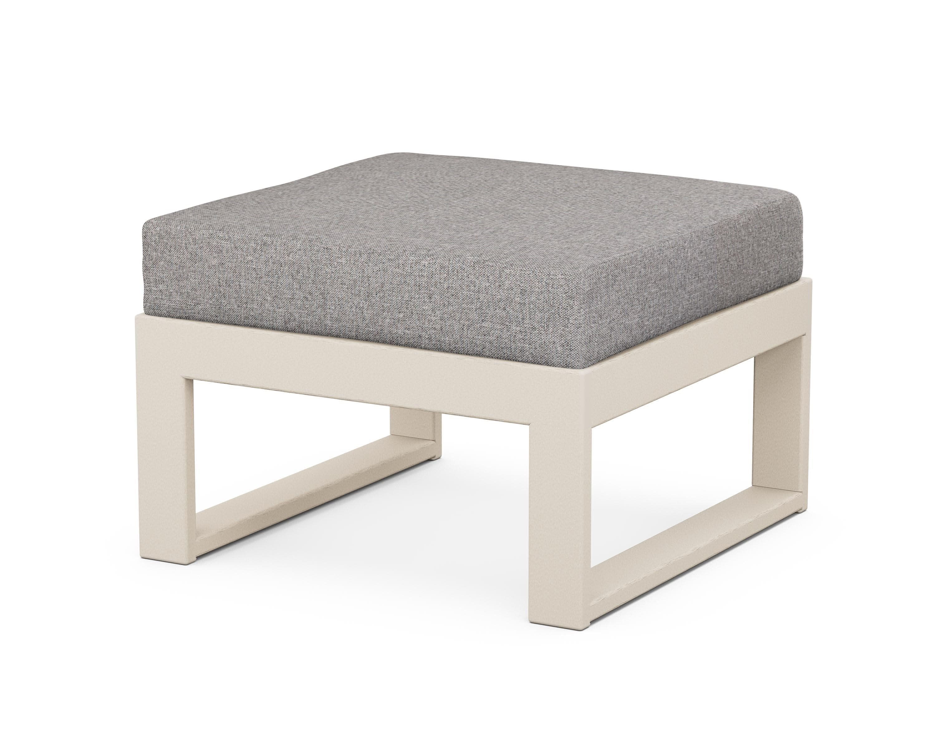 Modular Ottoman - Modern in Sand / Grey Mist