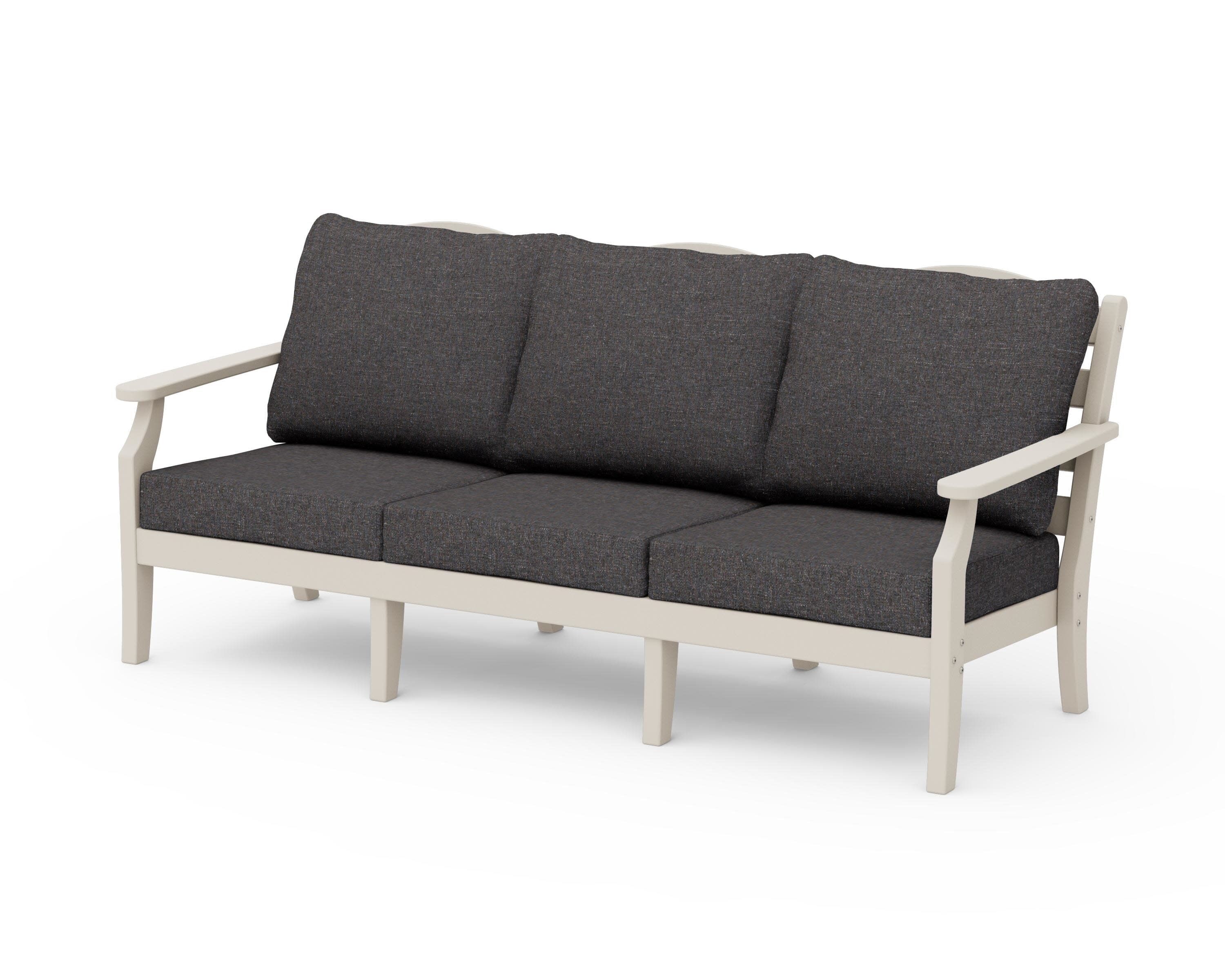 Savannah Deep Seating Sofa in Sand / Ash Charcoal