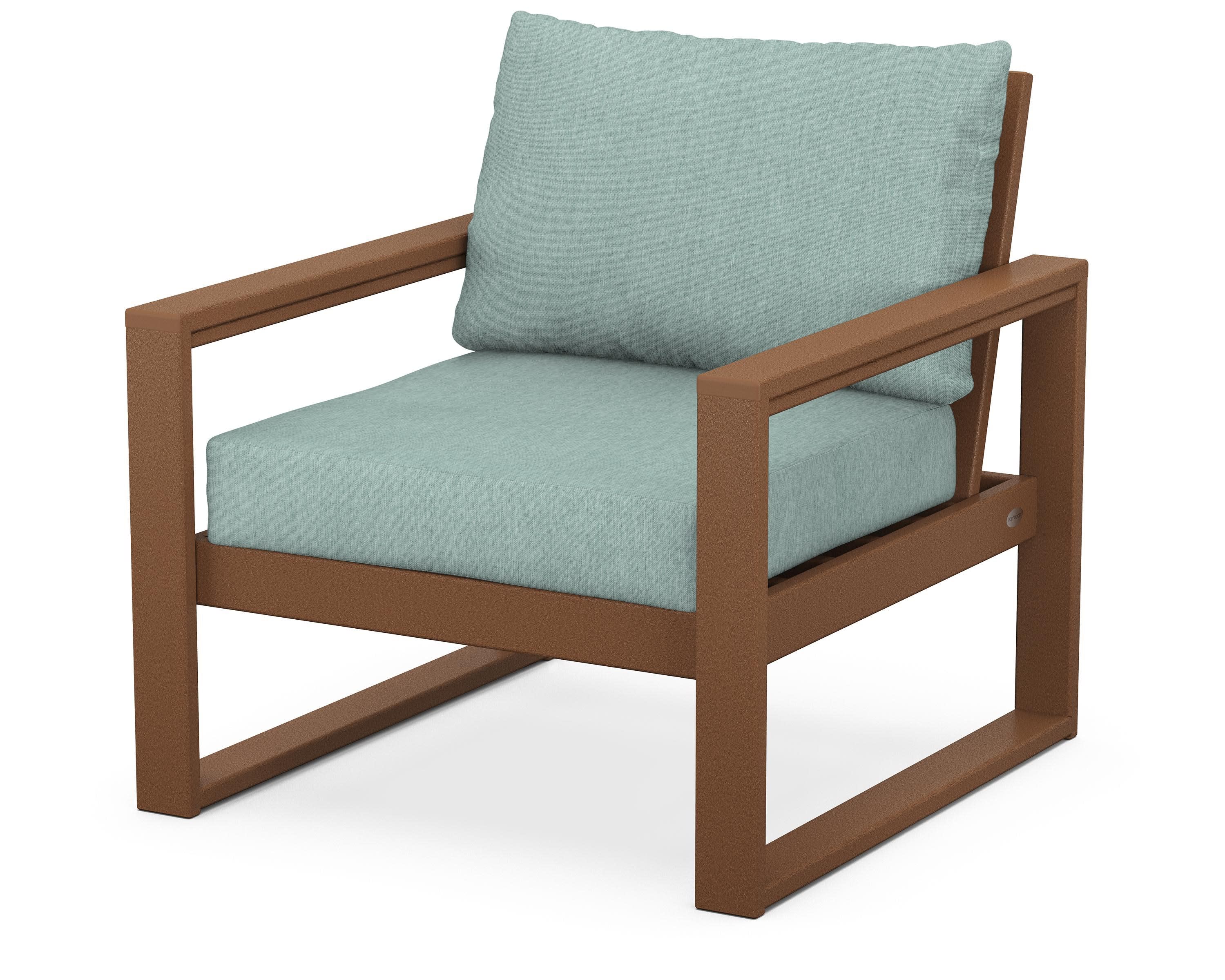 EDGE Club Chair in Teak / Glacier Spa