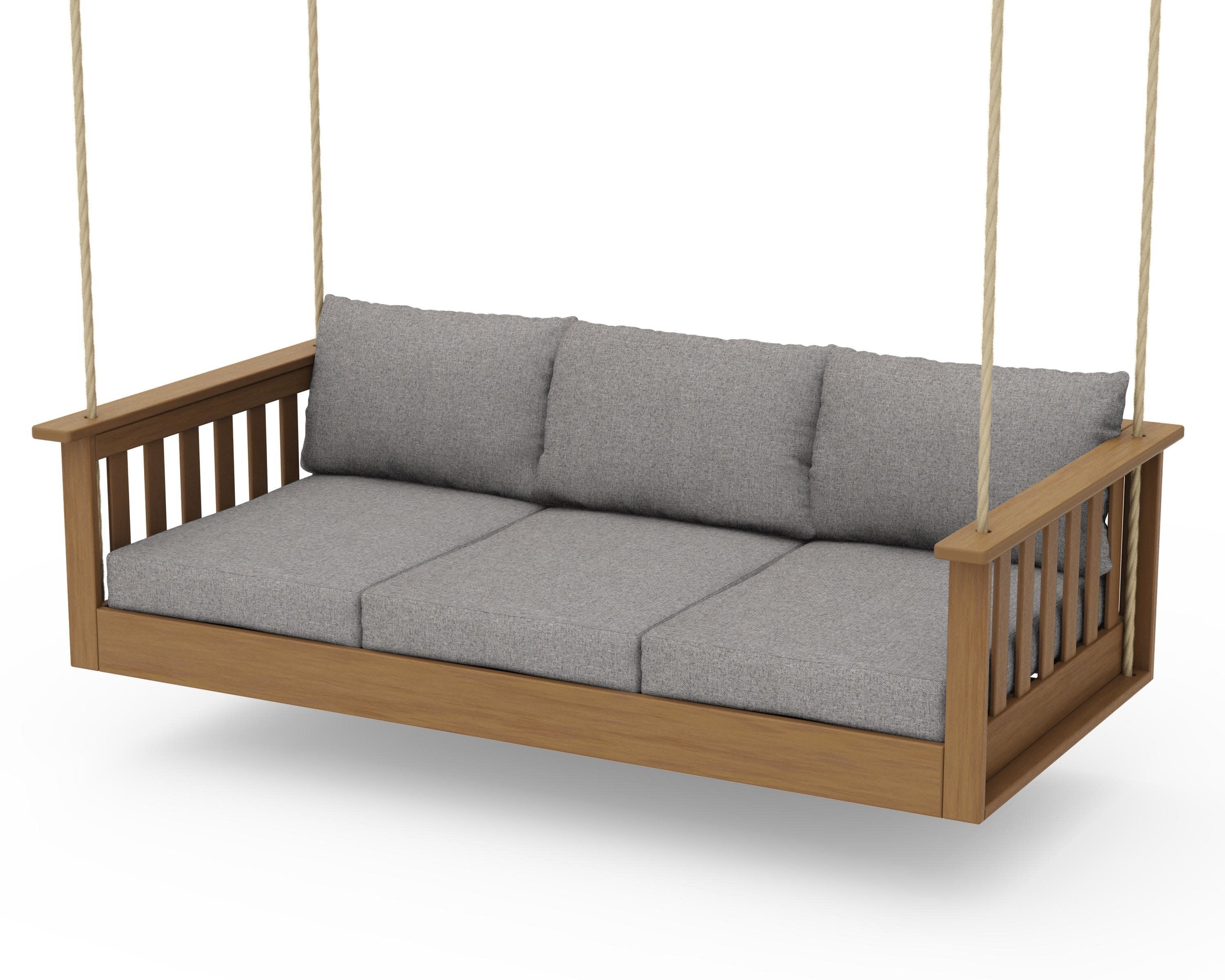 Vineyard Daybed Swing in Natural / Grey Mist