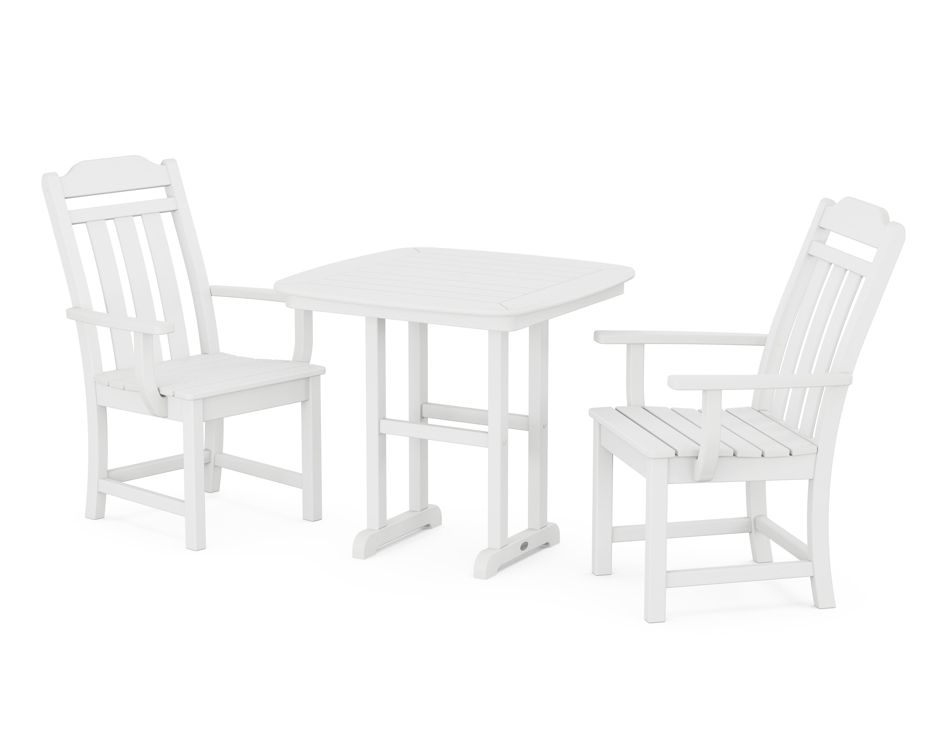 Cottage 3-Piece Dining Set in White