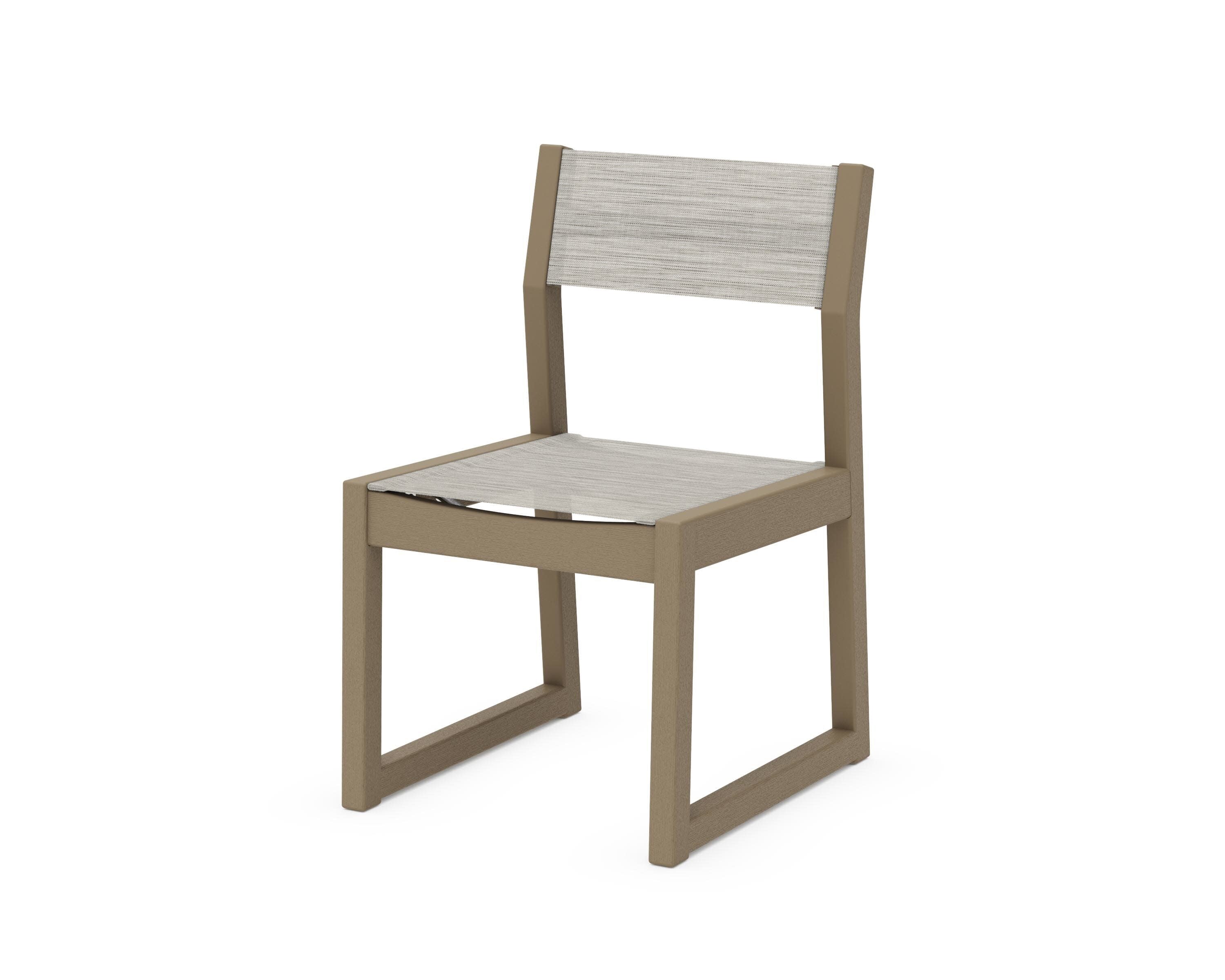 EDGE Sling Dining Side Chair in Vintage Sahara / Birch Sling