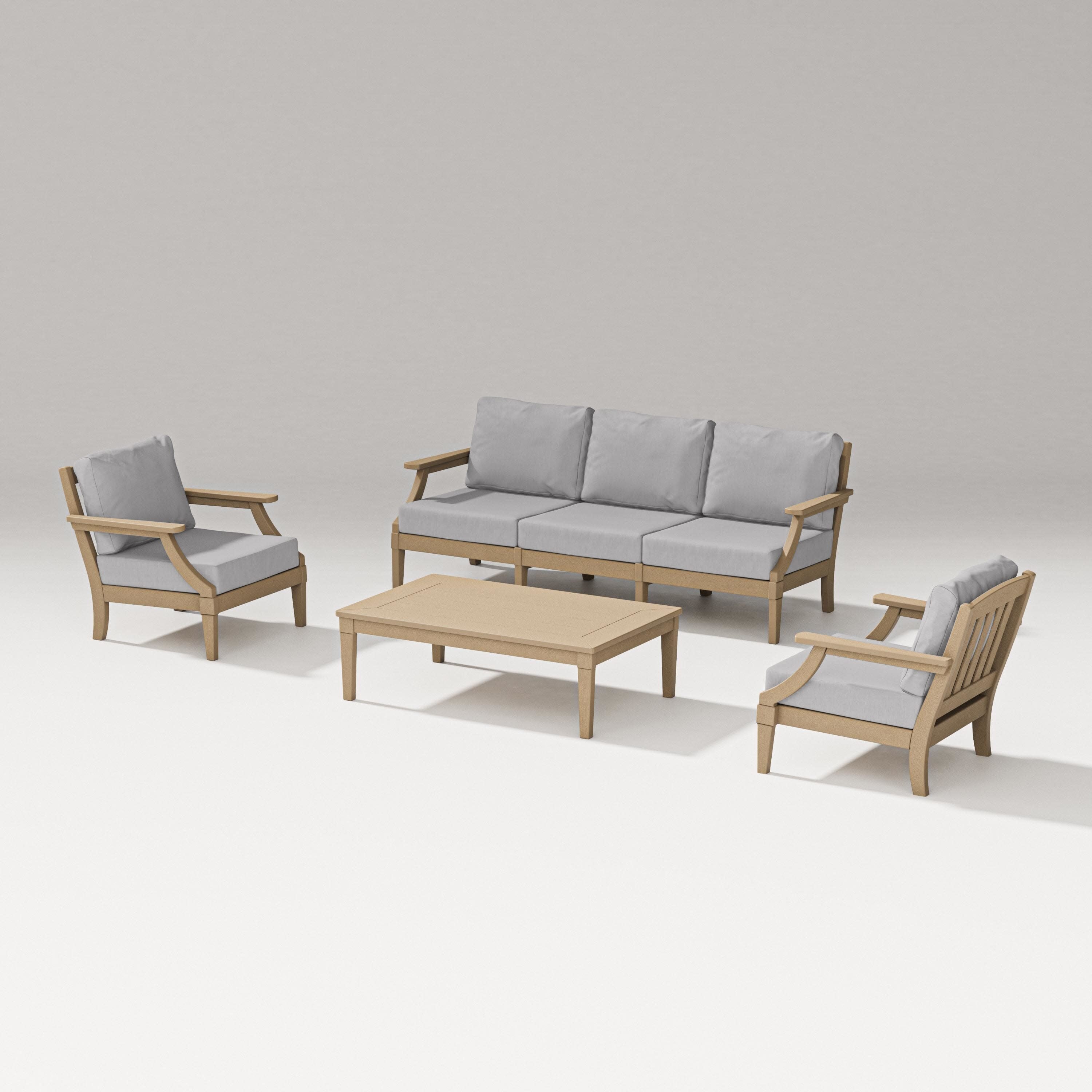 Estate 4-Piece Lounge Sofa Set in Vintage Sahara / Granite