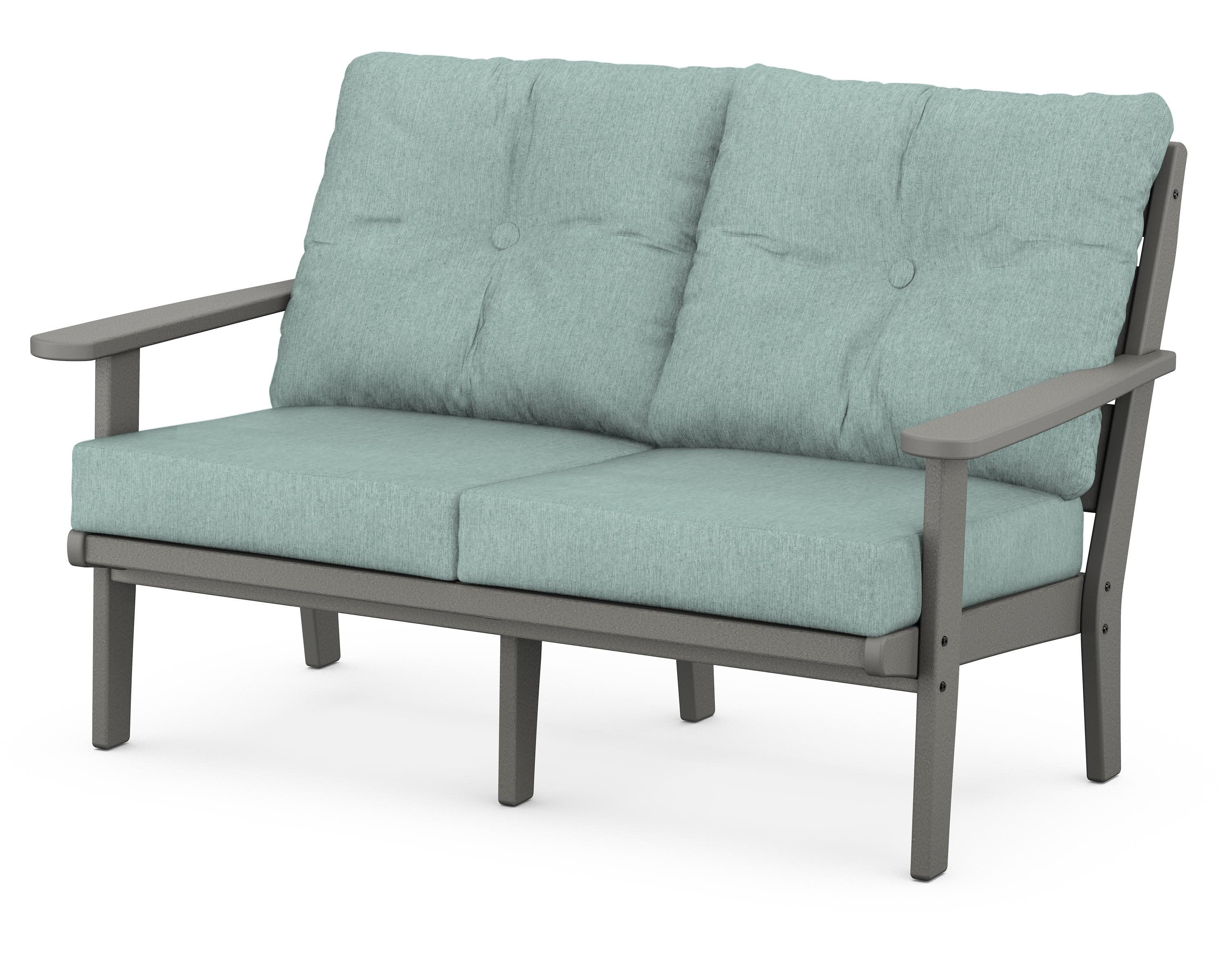 Lakeside Deep Seating Loveseat in Slate Grey / Glacier Spa