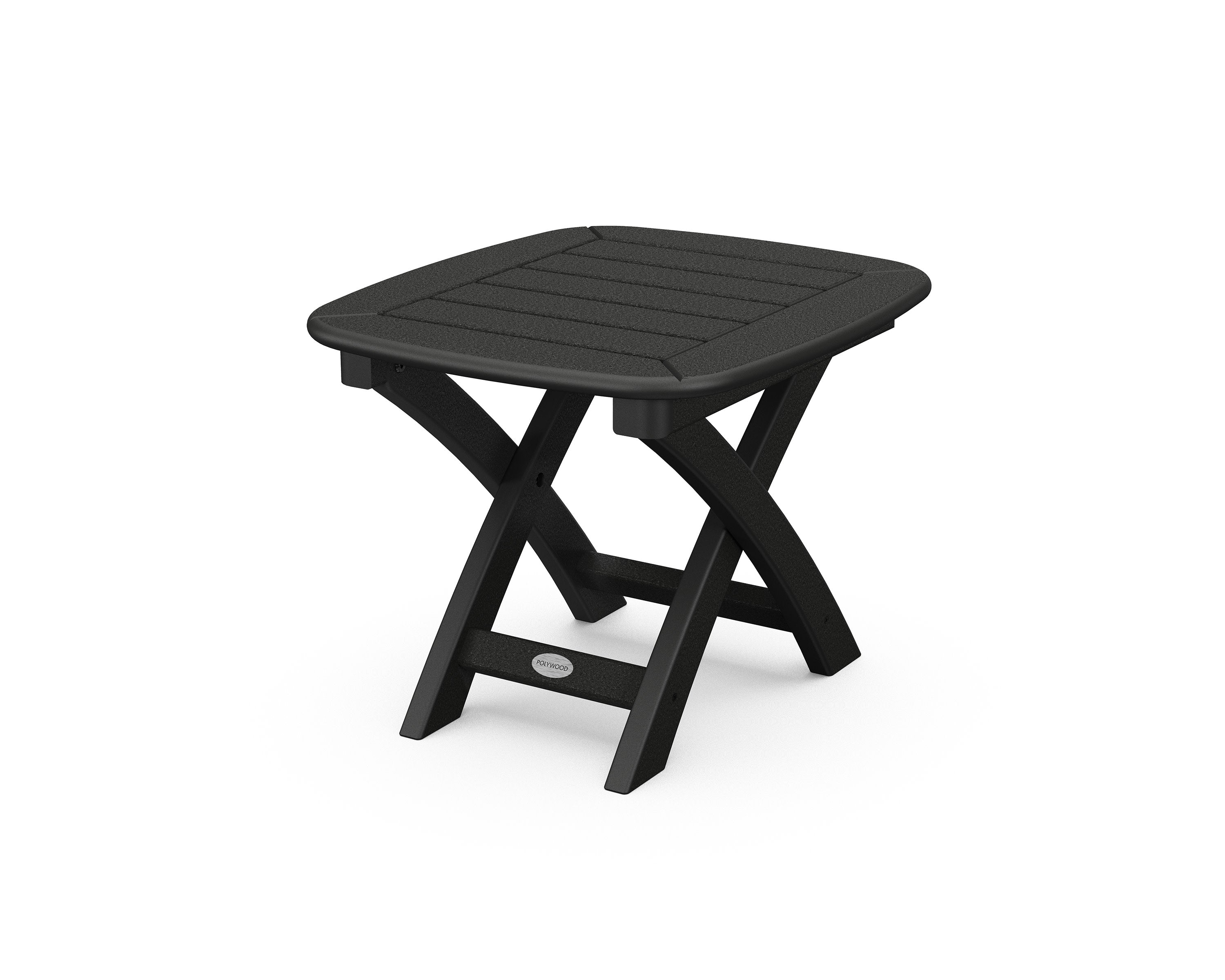 Nautical 21" x 18" Side Table in Black