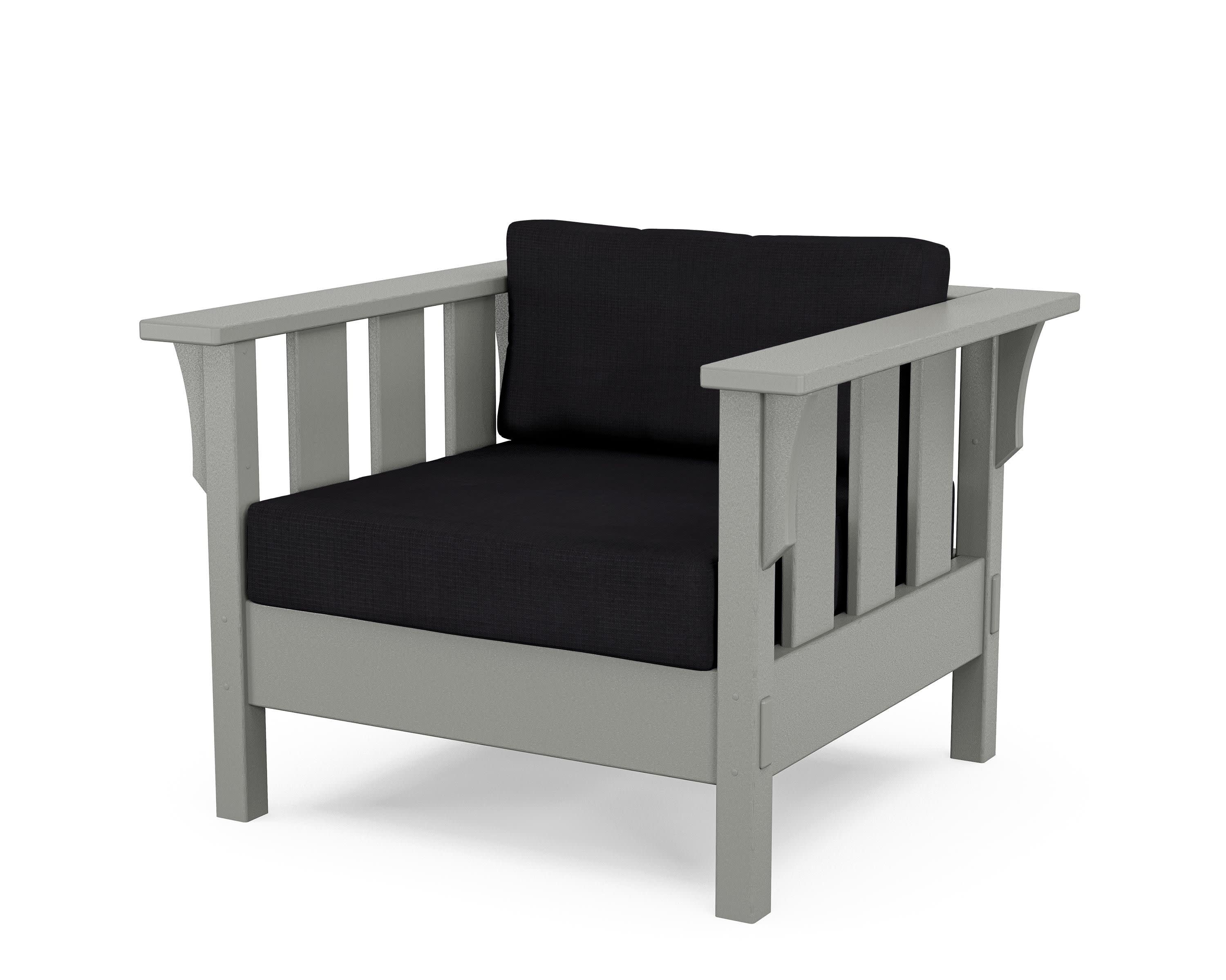 Acadia Deep Seating Chair in Slate Grey / Midnight Linen