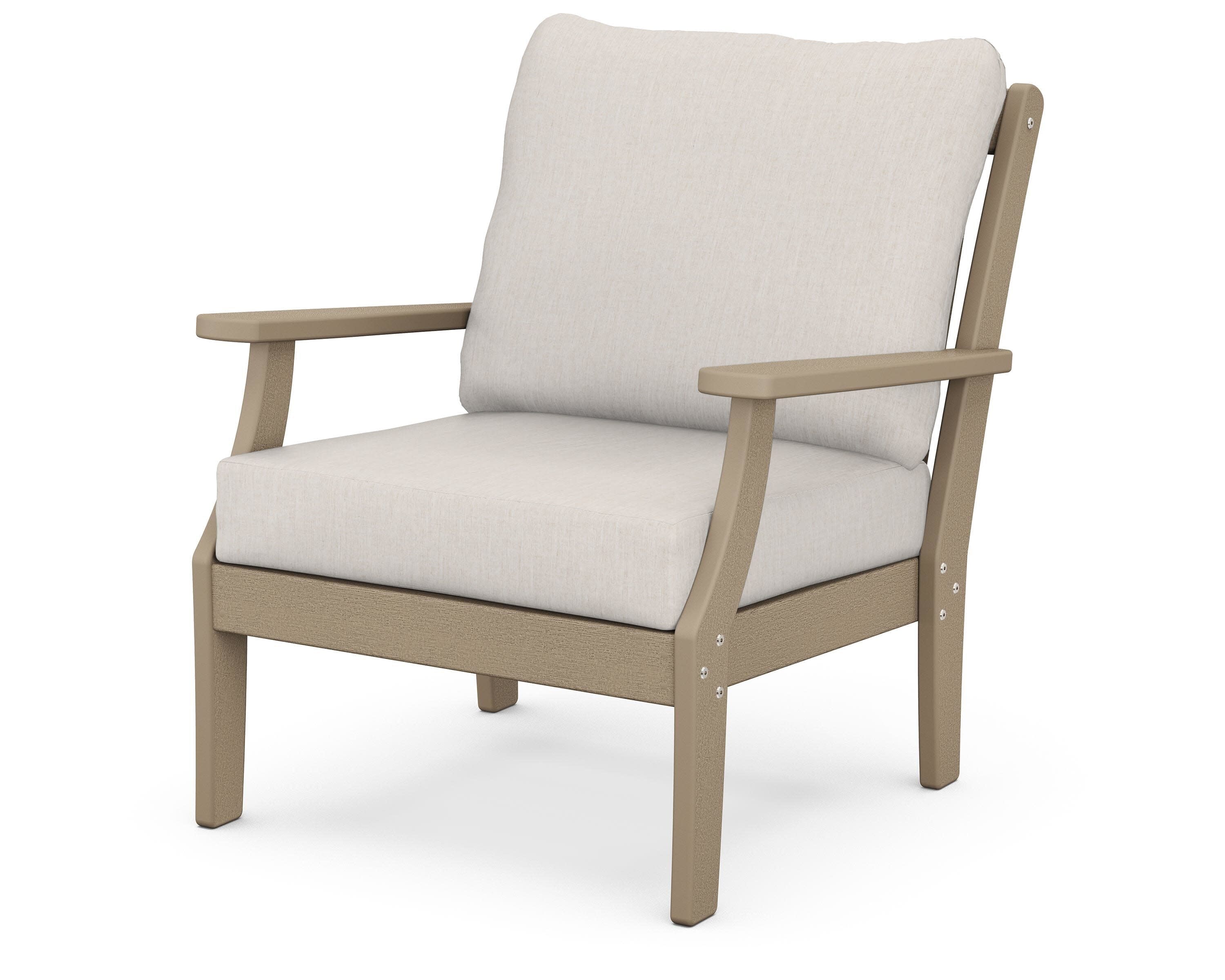 Braxton Deep Seating Chair in Vintage Sahara / Cast Ash