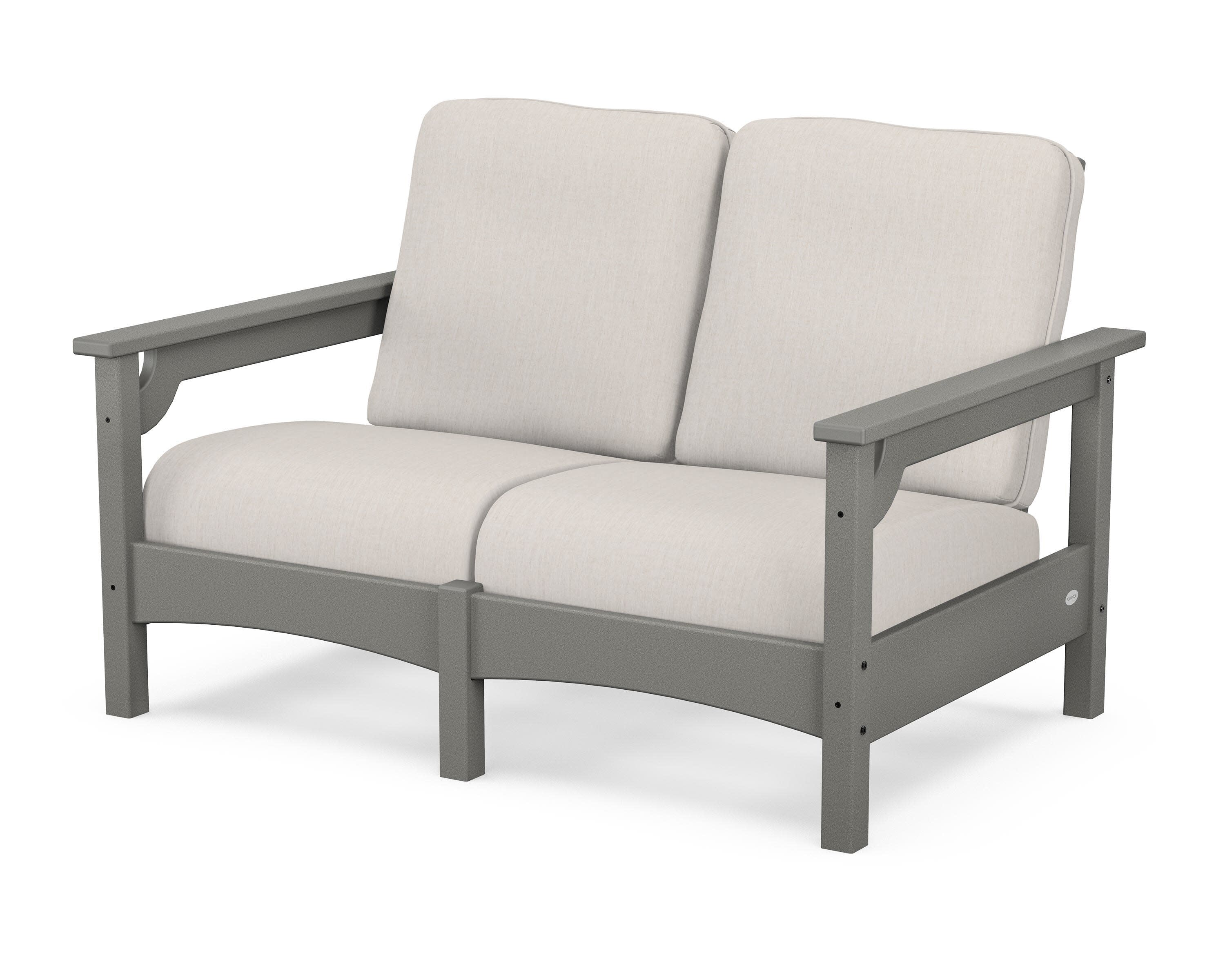 Club Loveseat in Slate Grey / Cast Ash