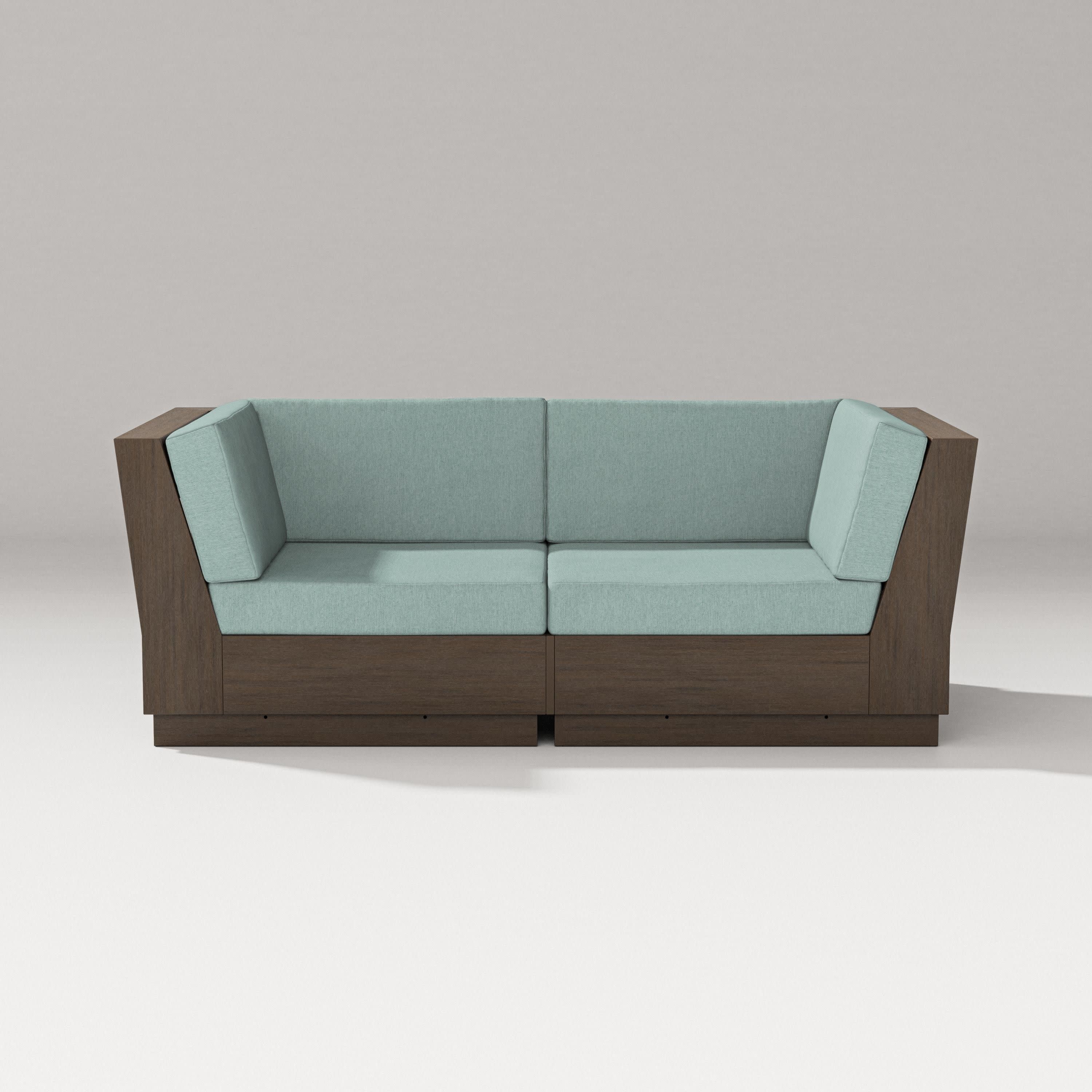 Elevate Loveseat Sectional in Kona / Glacier Spa