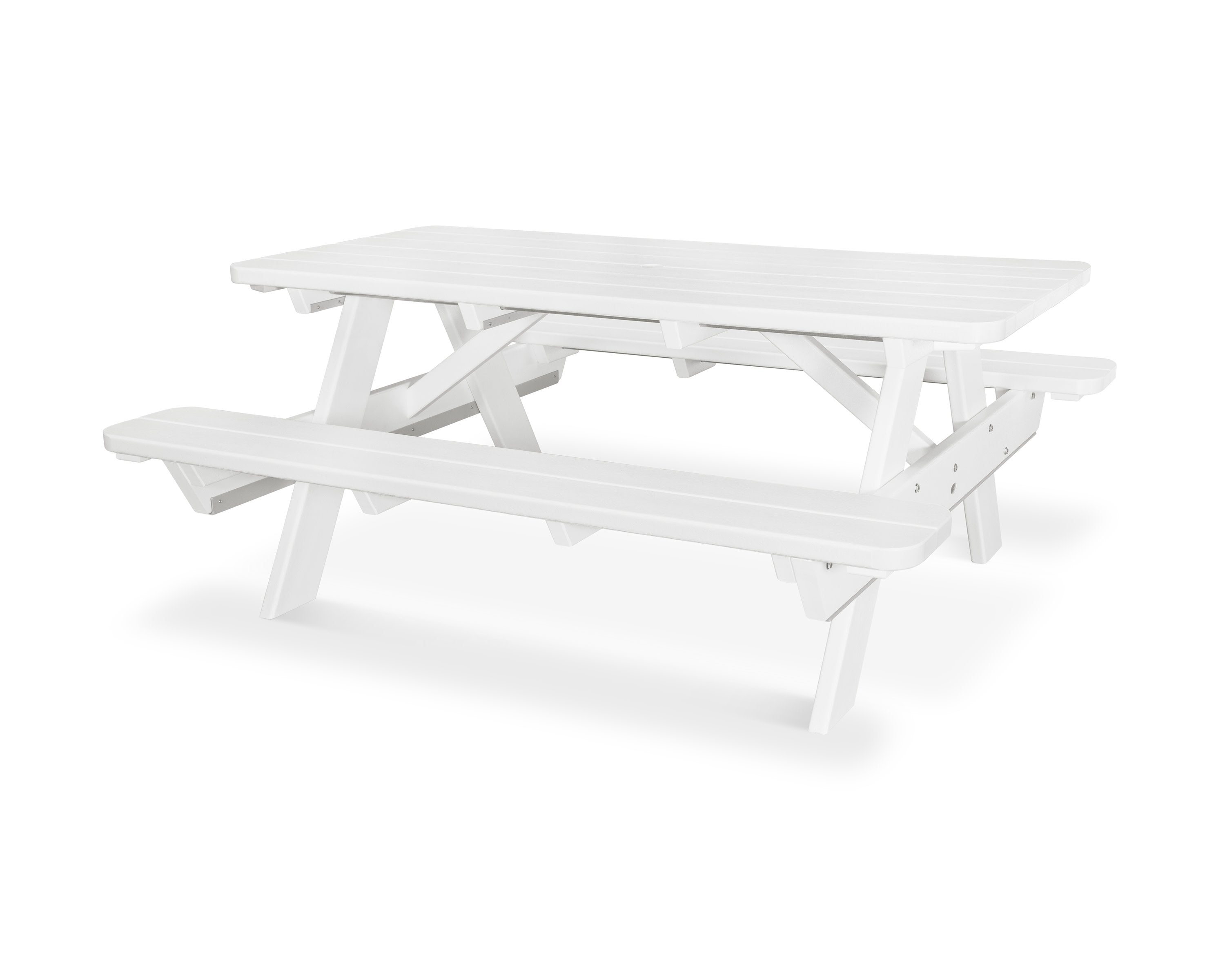 Park 72" Picnic Table in White