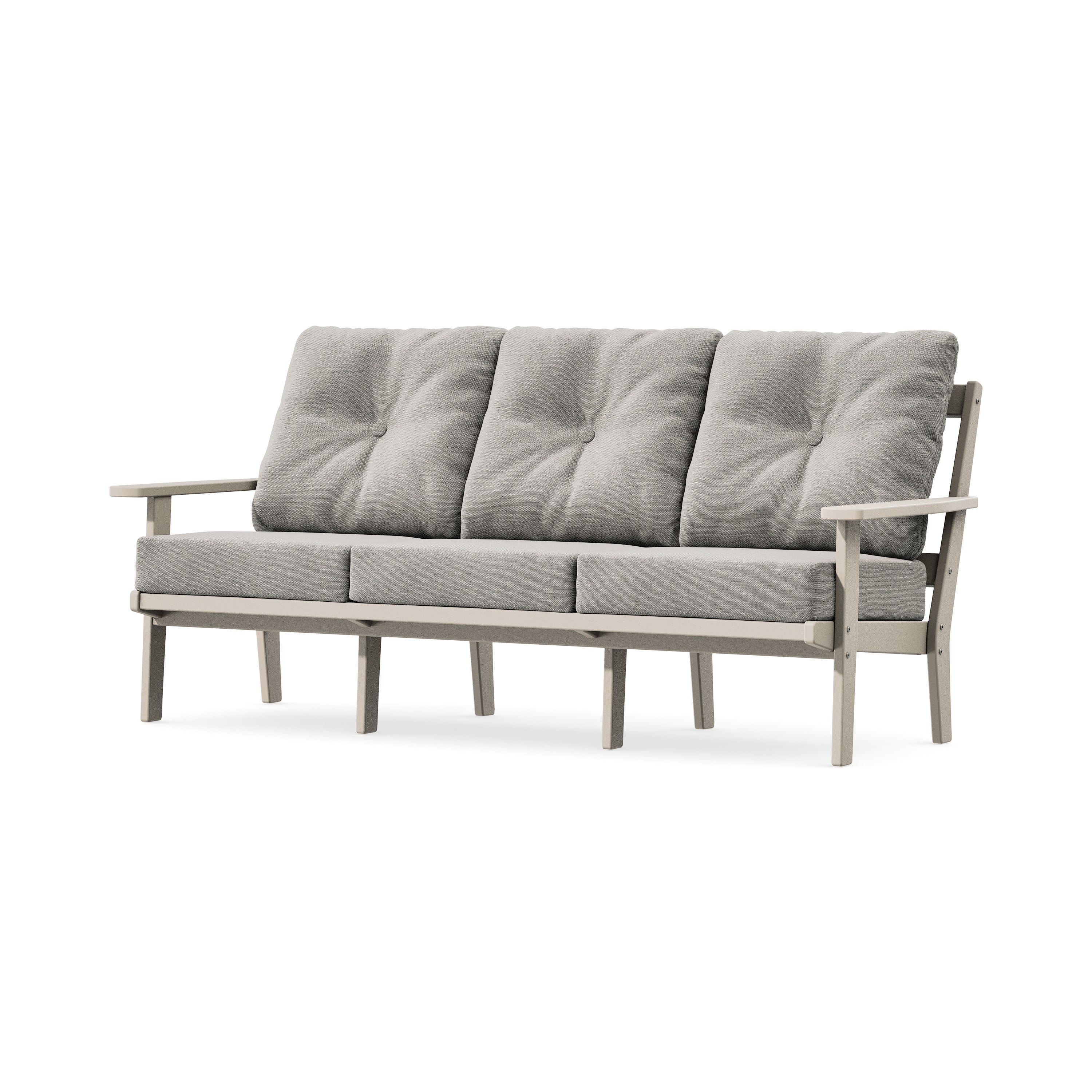 Oxford Deep Seating Sofa in Sand / Weathered Tweed
