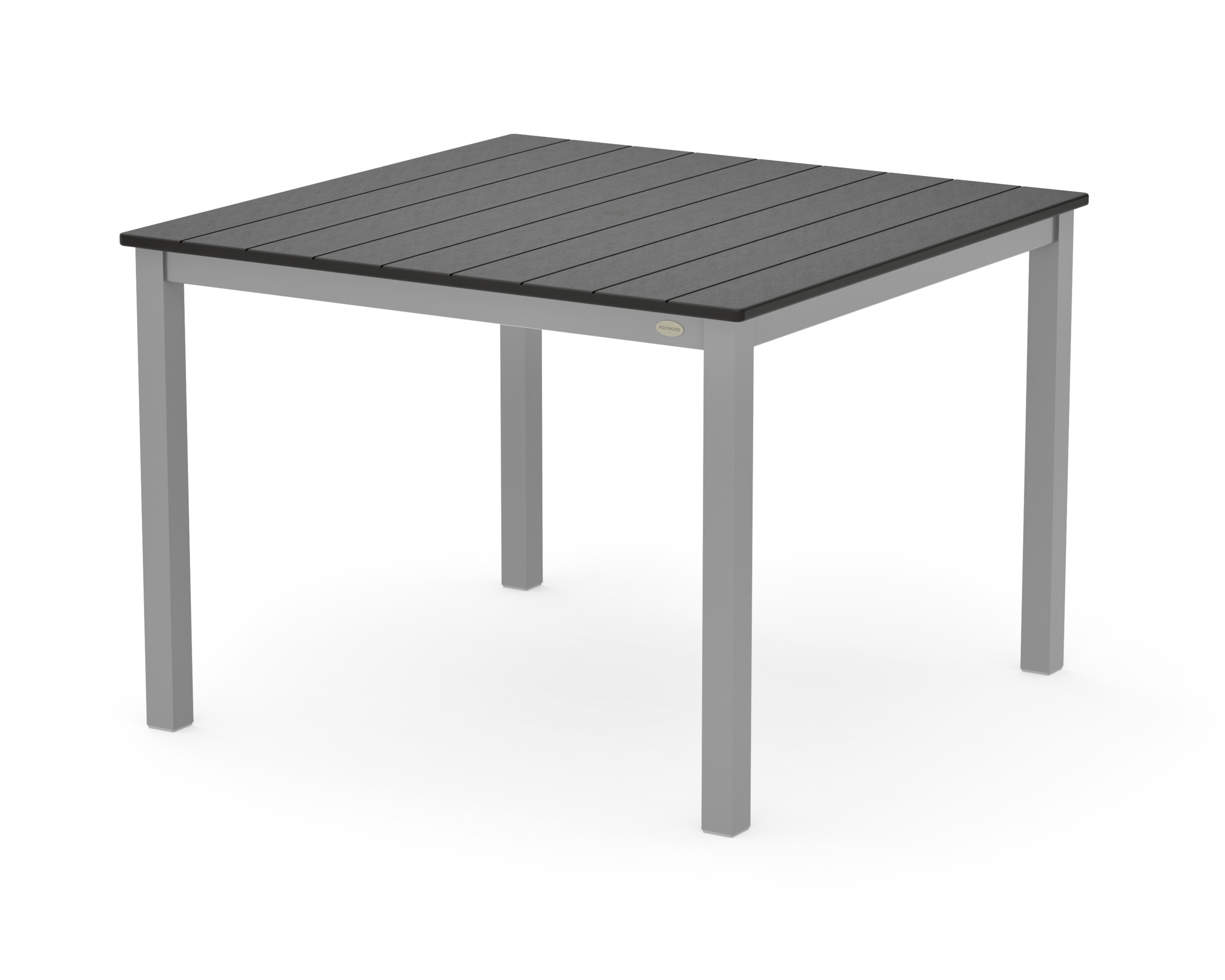 Main Street 42 x 42 Dining Table in Silver / Black