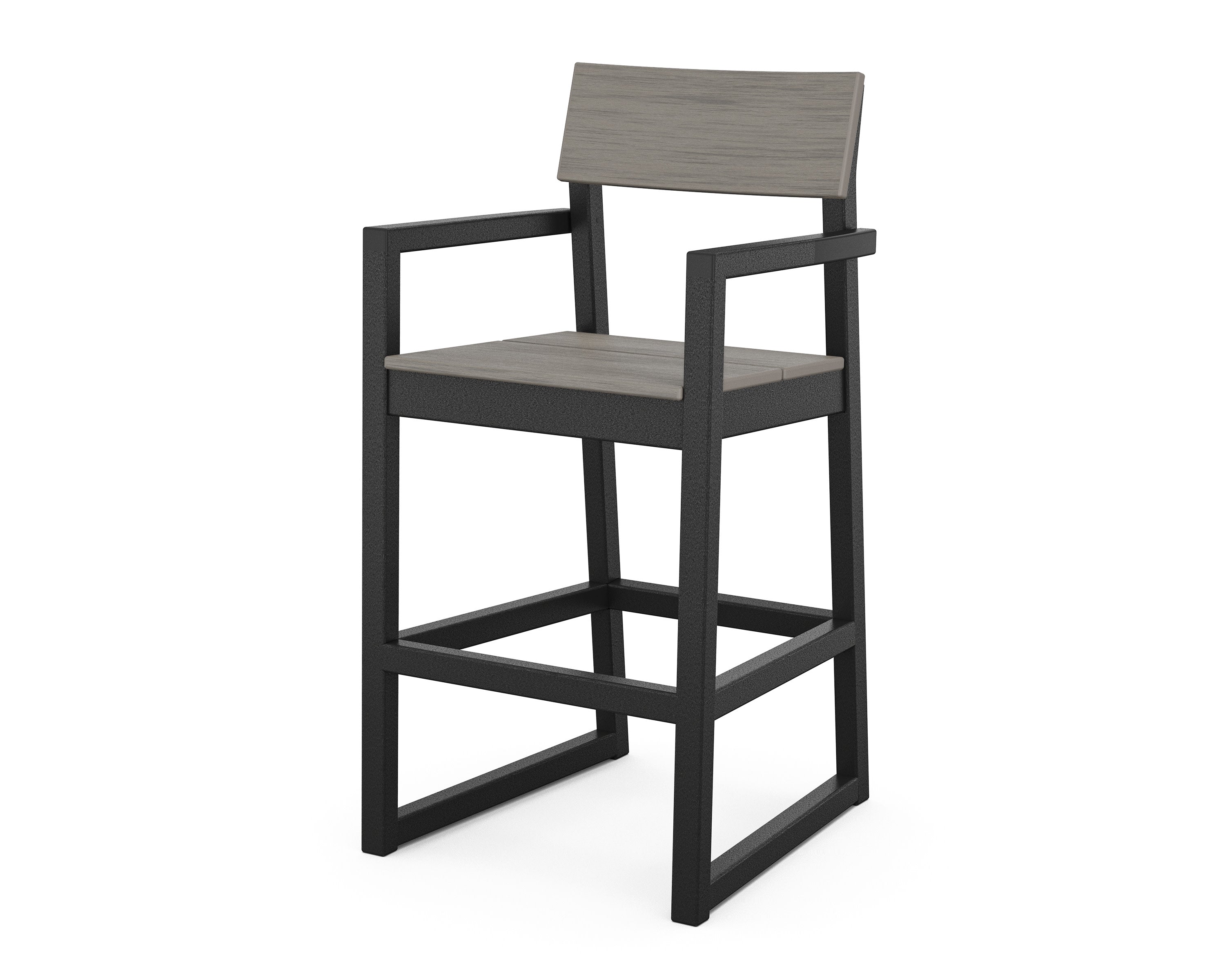 EDGE Bar Arm Chair in Black / Driftwood