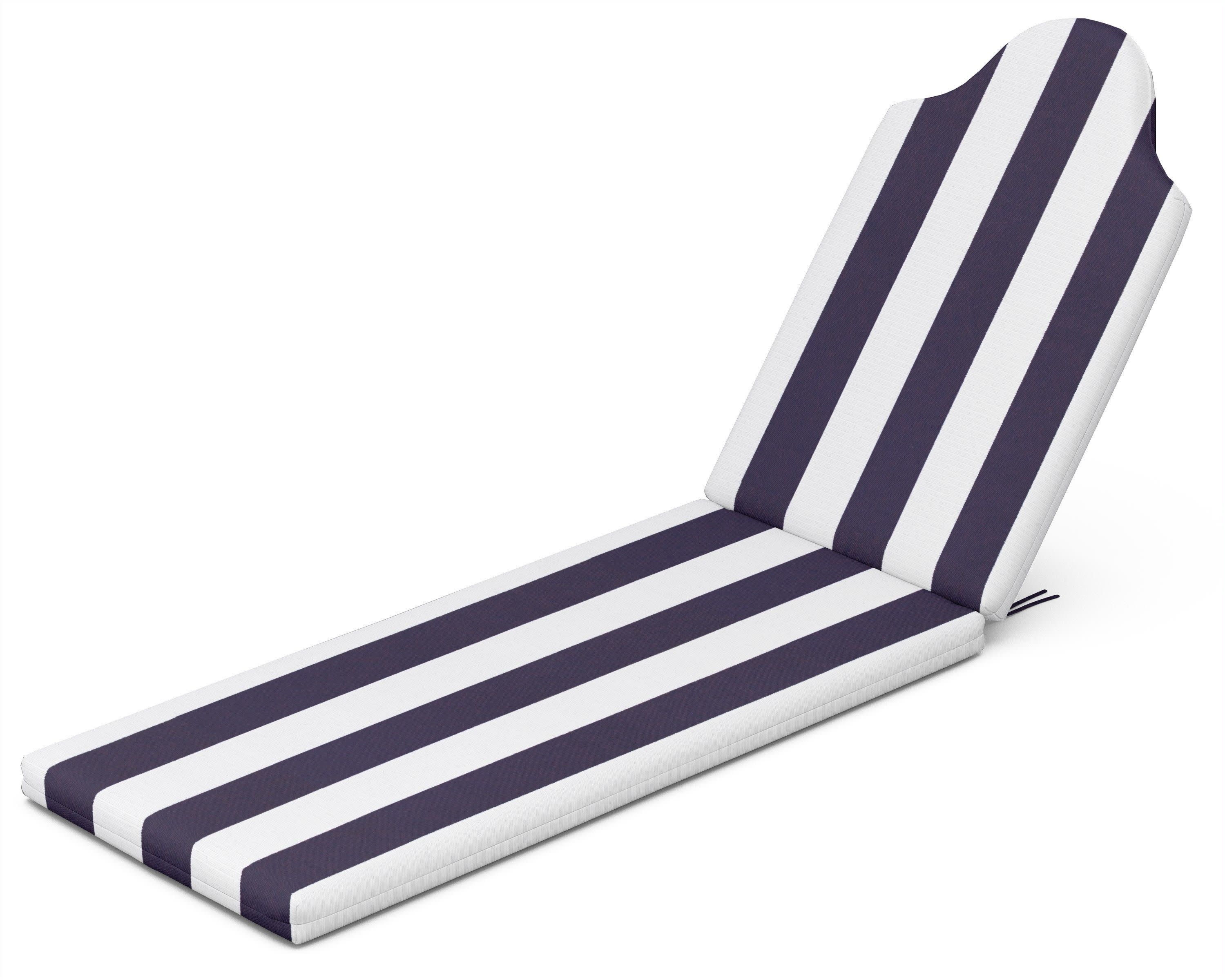 Chaise Cushion in Cabana Stripe Navy