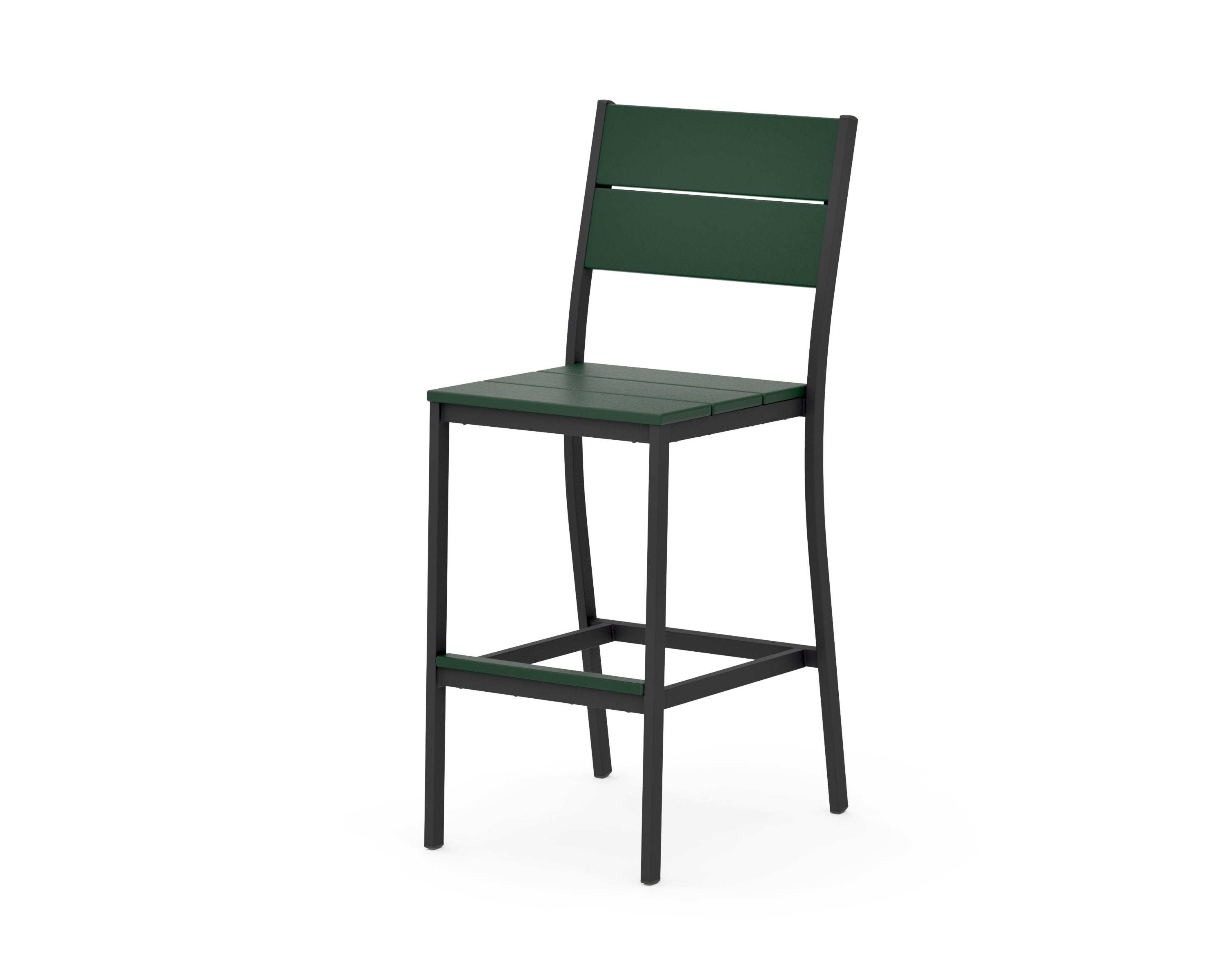 Main Street Bar Side Chair in Black / Green